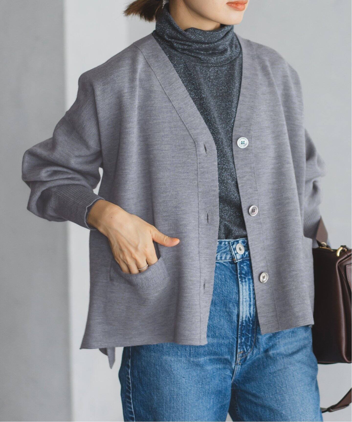 IENA｜スーパーファインスムース ショートカーディガン | Rakuten