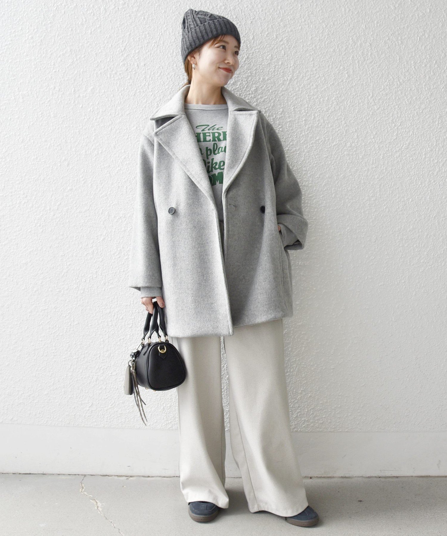 SHIPS｜SHIPS any: ウール コクーン テーラード ショート コート 25AW