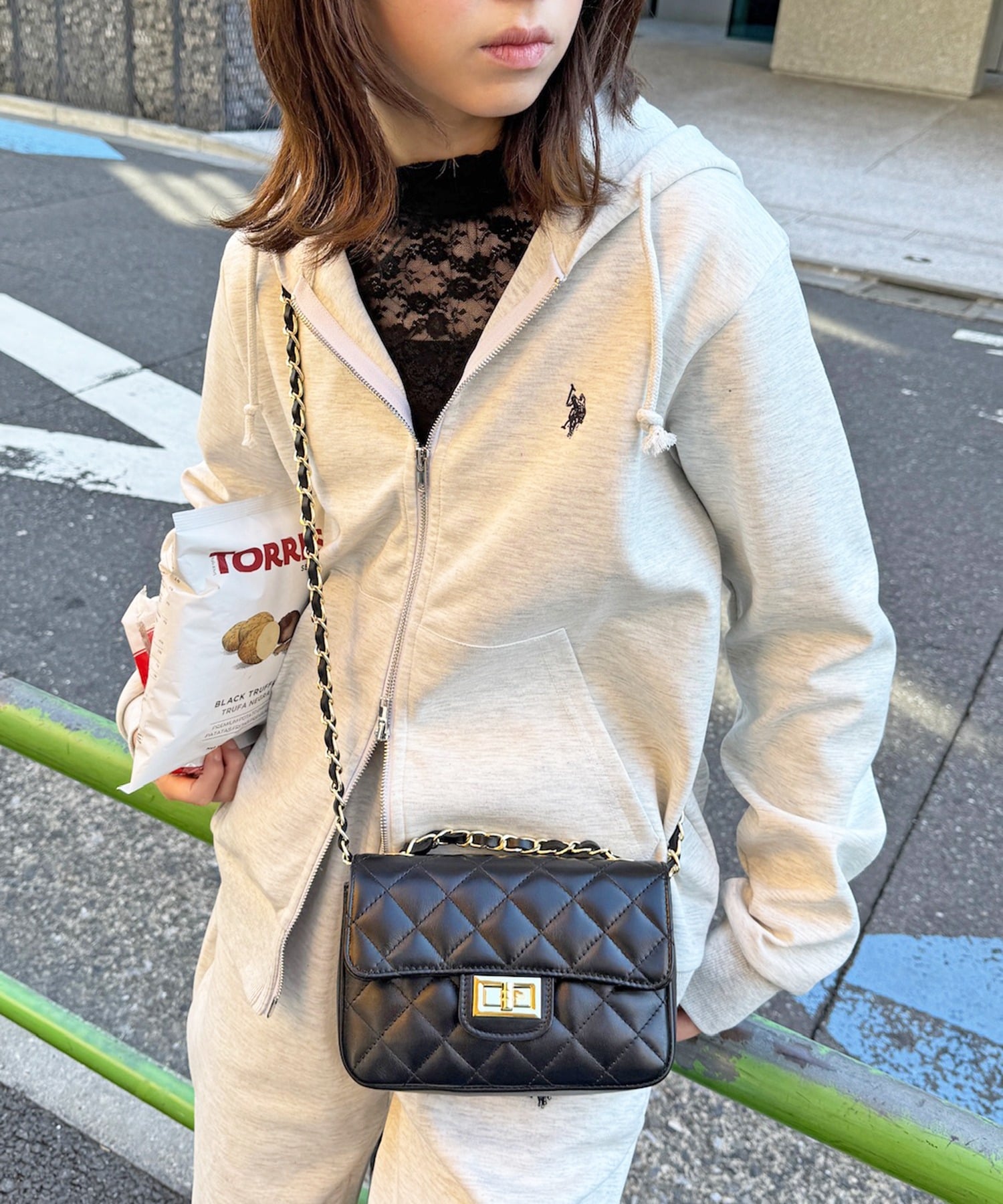 SETUP7｜U.S. POLO ASSN./ワンポイントロゴ ダブルジップパーカー ポロ