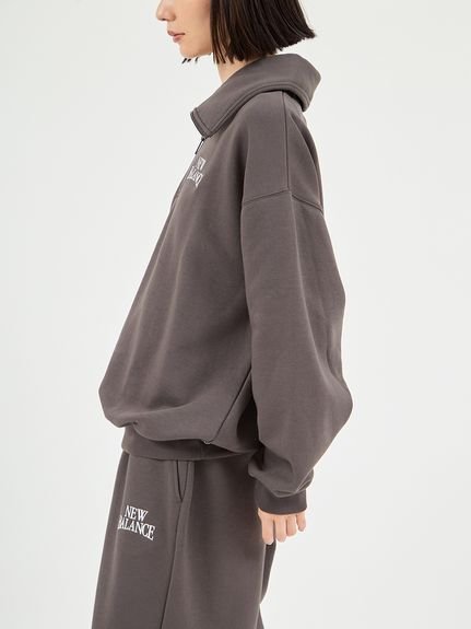 emmi｜【New Balance for emmi】Track side フリースハーフジップ