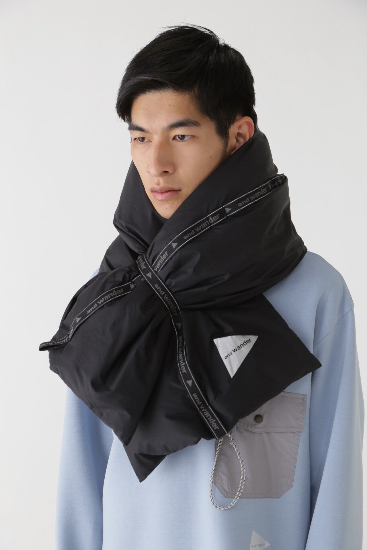 and wander｜ripstop down muffler | Rakuten Fashion(楽天