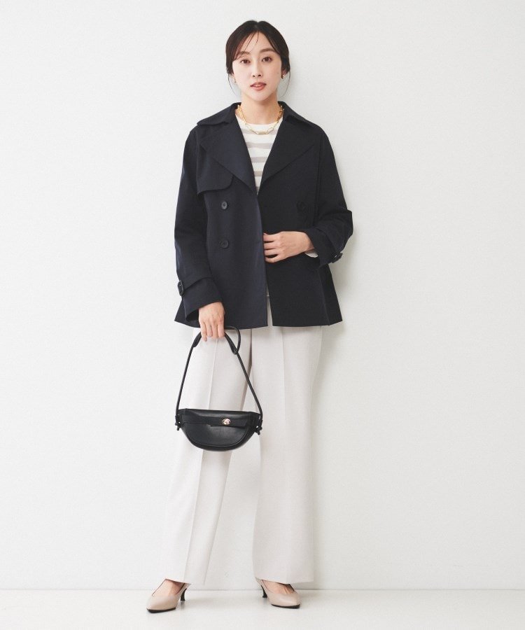 UNTITLED｜【洗える/ストレッチ】ショートトレンチコート | Rakuten