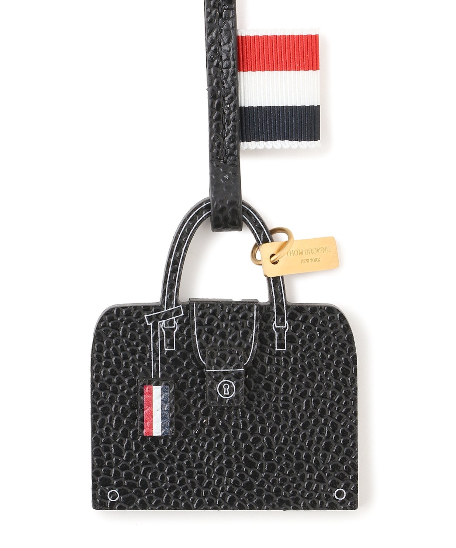 THOM BROWNE トムブラウン トリコロール キーホルダー　バックチャーム THOM BROWNE(トムブラウン)｜<公式> MR. THOM BAG CHARM | Rakuten