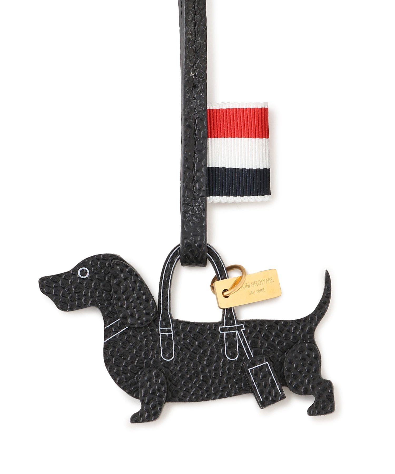 THOM BROWNE トムブラウン トリコロール キーホルダー　バックチャーム THOM BROWNE(トムブラウン)｜<公式> MR. THOM BAG CHARM | Rakuten