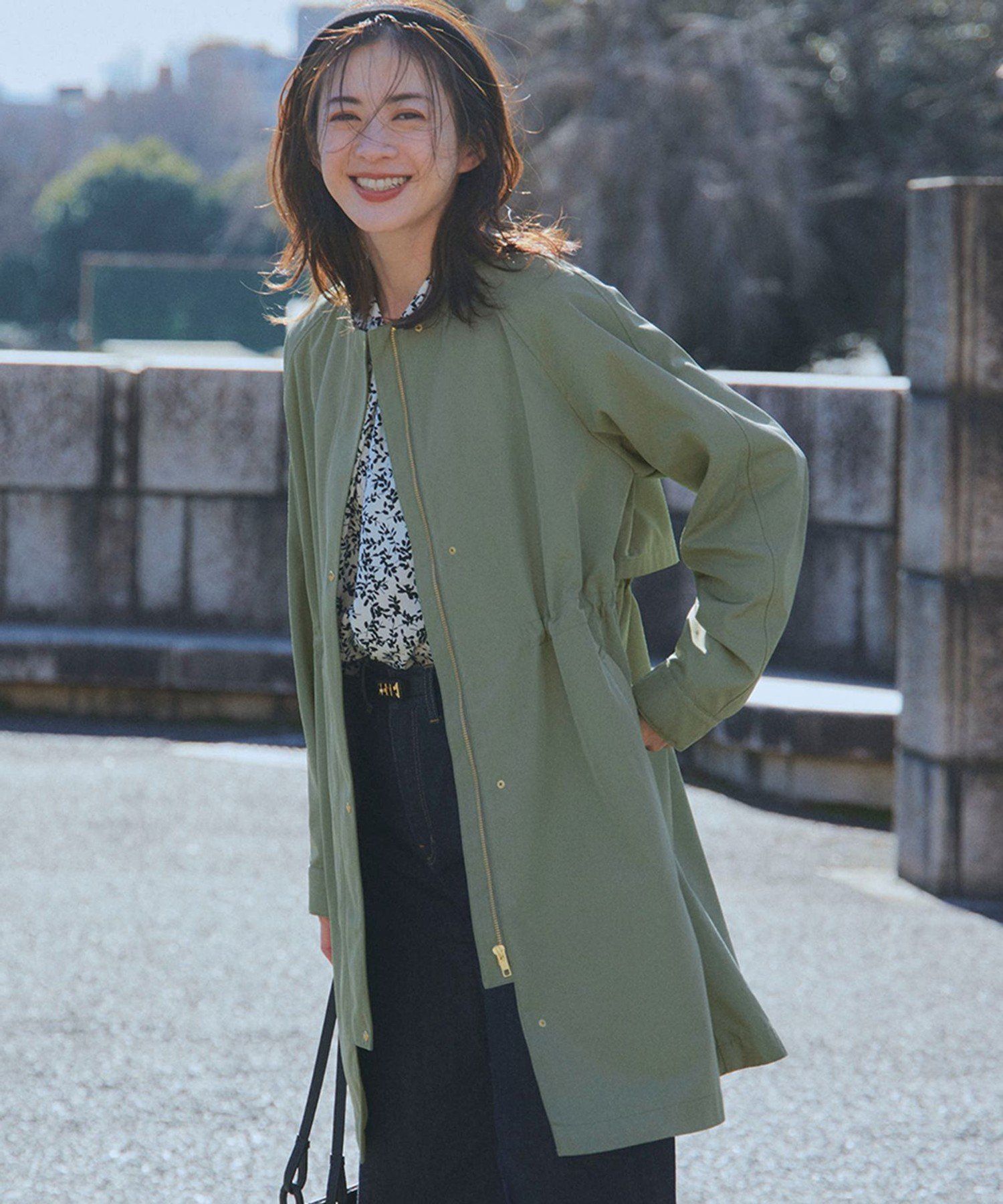 23区｜【撥水加工】ライトツイル ノーカラーコート | Rakuten Fashion