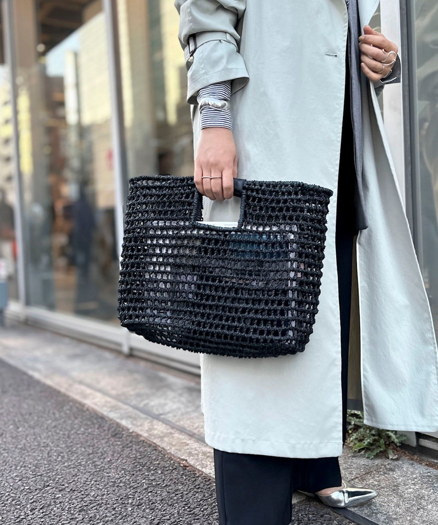 NOLLEY'S｜【BAGMATI/ バグマティ】ラフィアかごバッグ【PR林☆別注