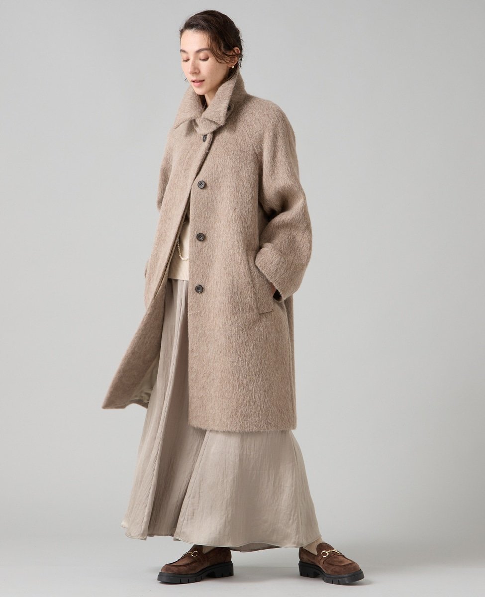 Liesse｜シャギーステンカラーコート | Rakuten Fashion(楽天