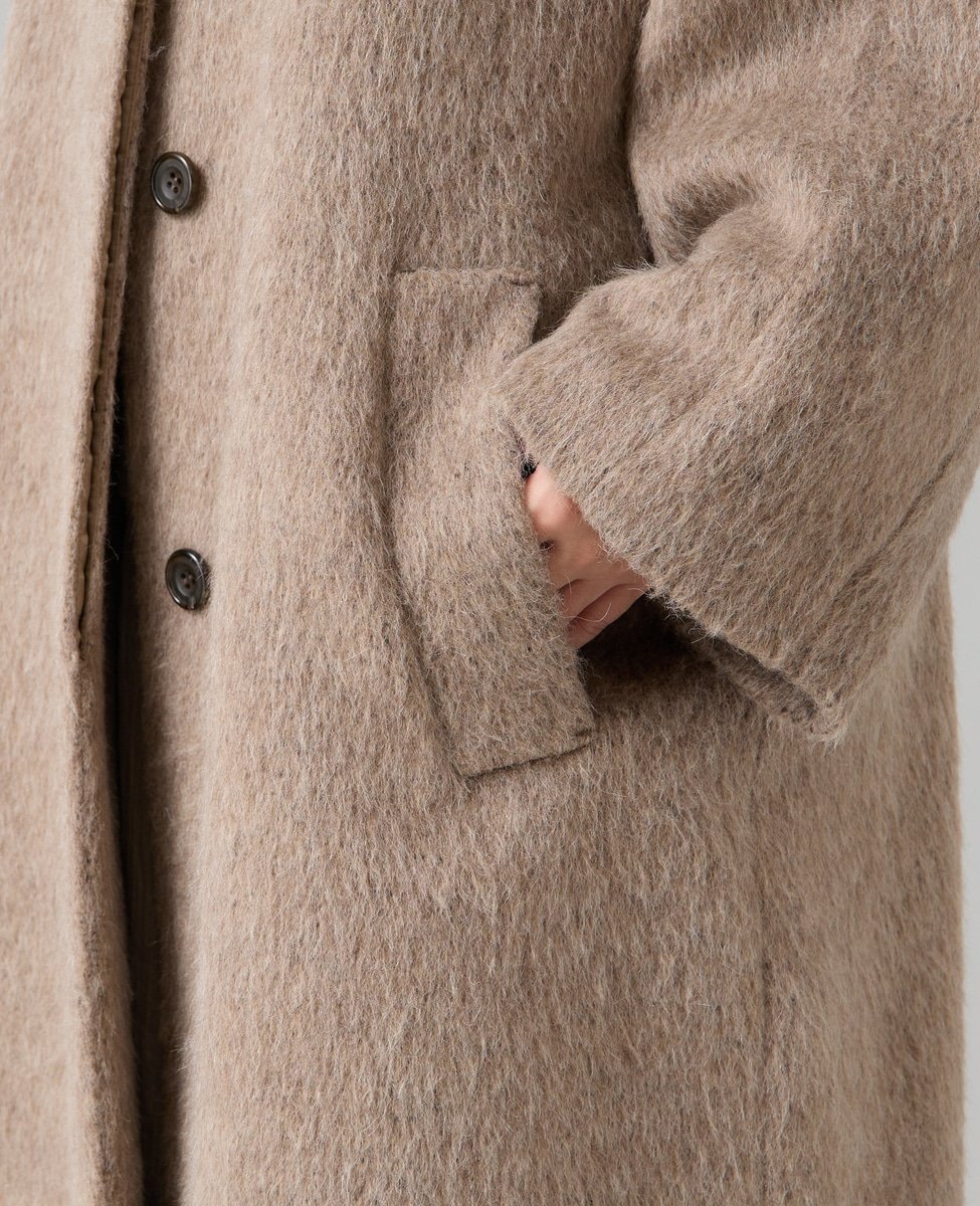 Liesse｜シャギーステンカラーコート | Rakuten Fashion(楽天