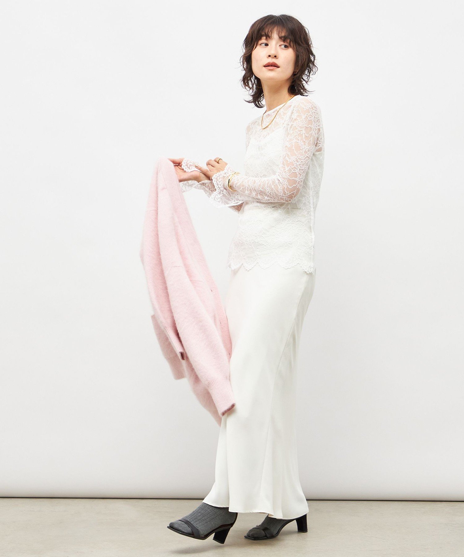 NOLLEY'S｜ウォッシャブルラッセルレースTブラウス | Rakuten Fashion