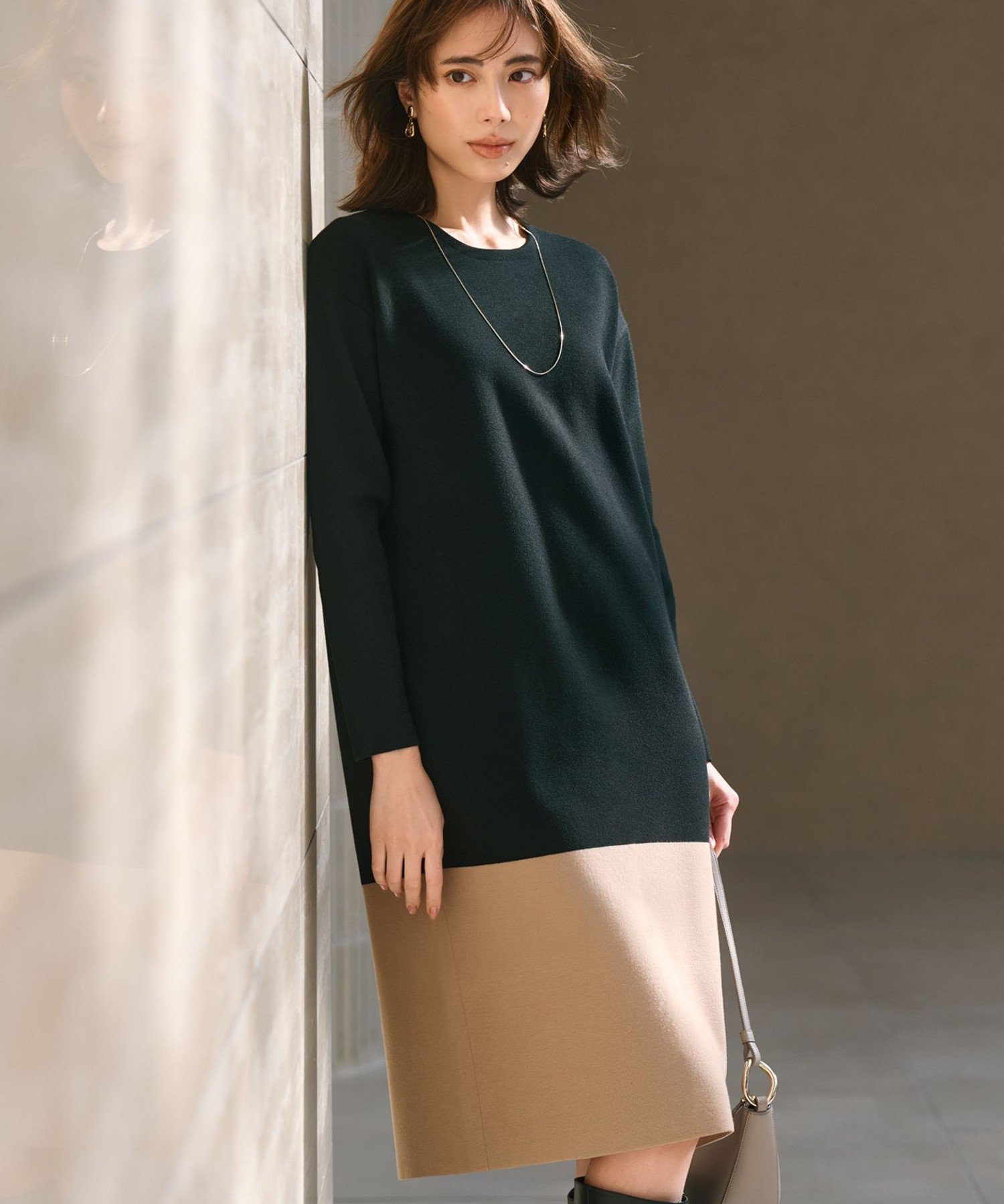 23区｜【WEB&一部店舗限定カラーあり/洗える】ミラノリブ バイカラー