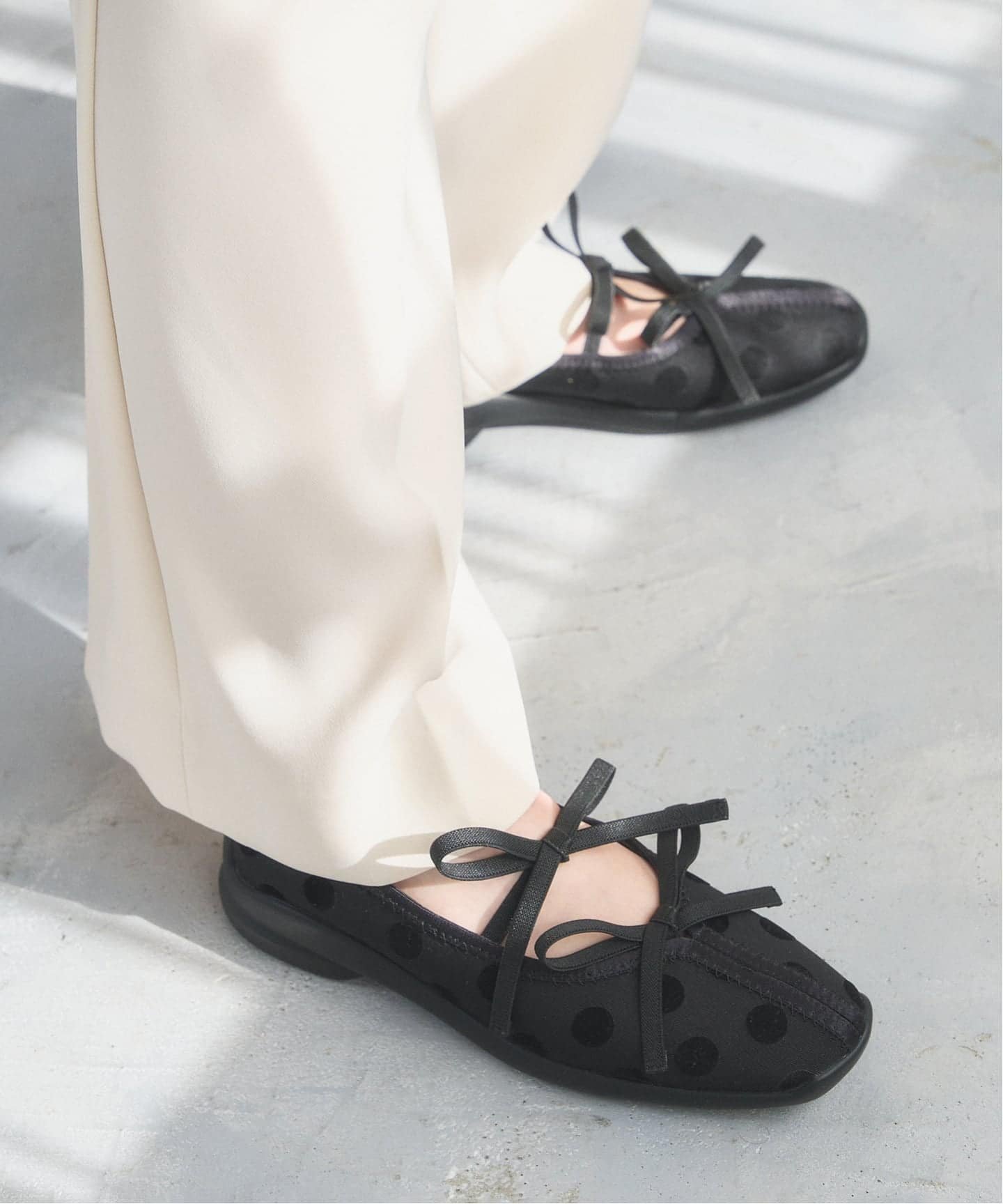 LE TALON｜《追加》Lダブルリボンバレリーナ | Rakuten Fashion(楽天