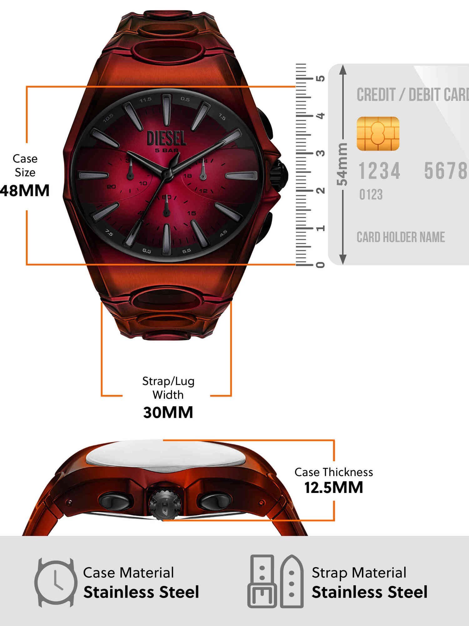 WATCH STATION INTERNATIONAL｜ディーゼル 腕時計 メンズ アナログ