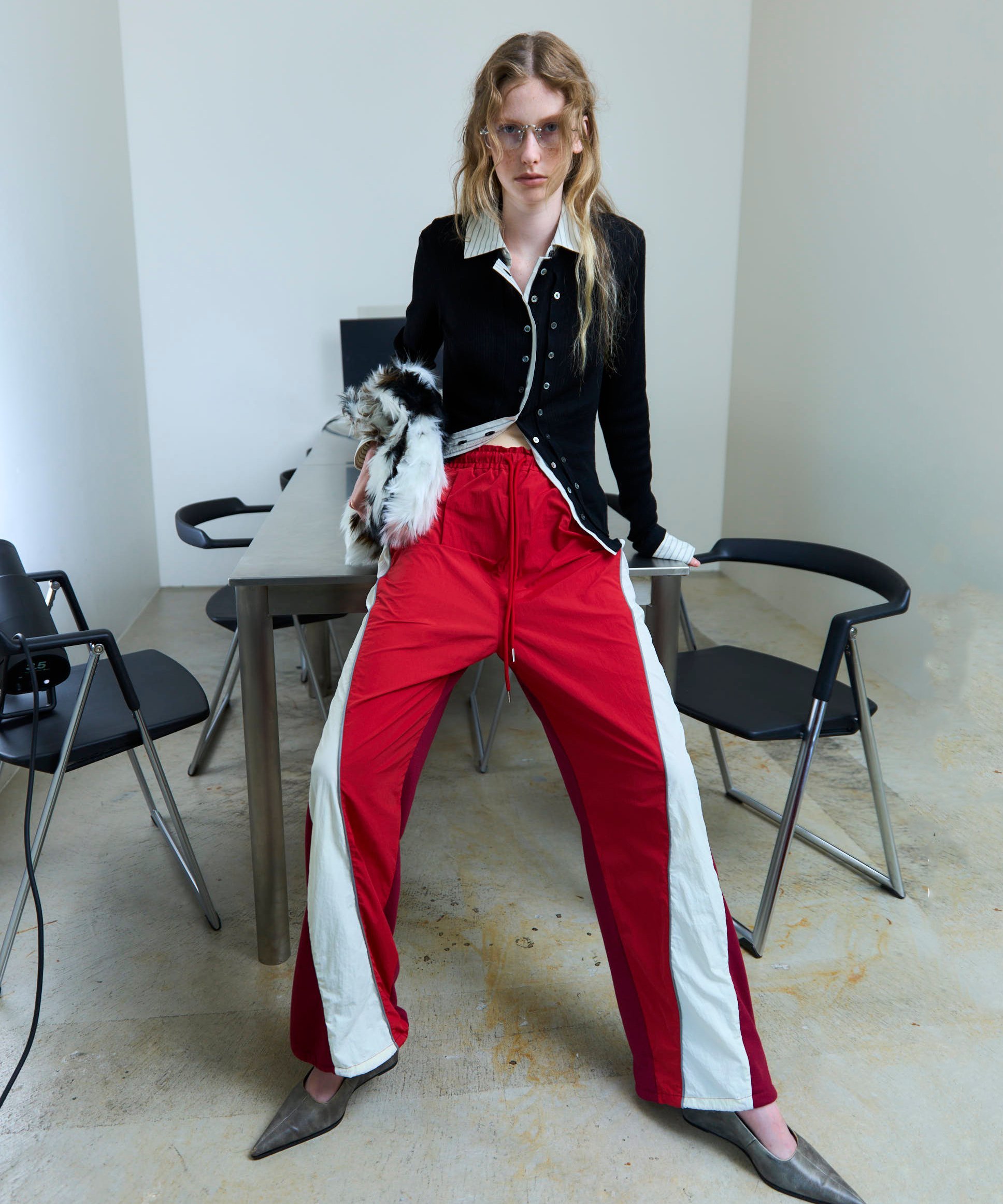 MAISON SPECIAL｜2way Shirt Knit Docking Tops | Rakuten Fashion