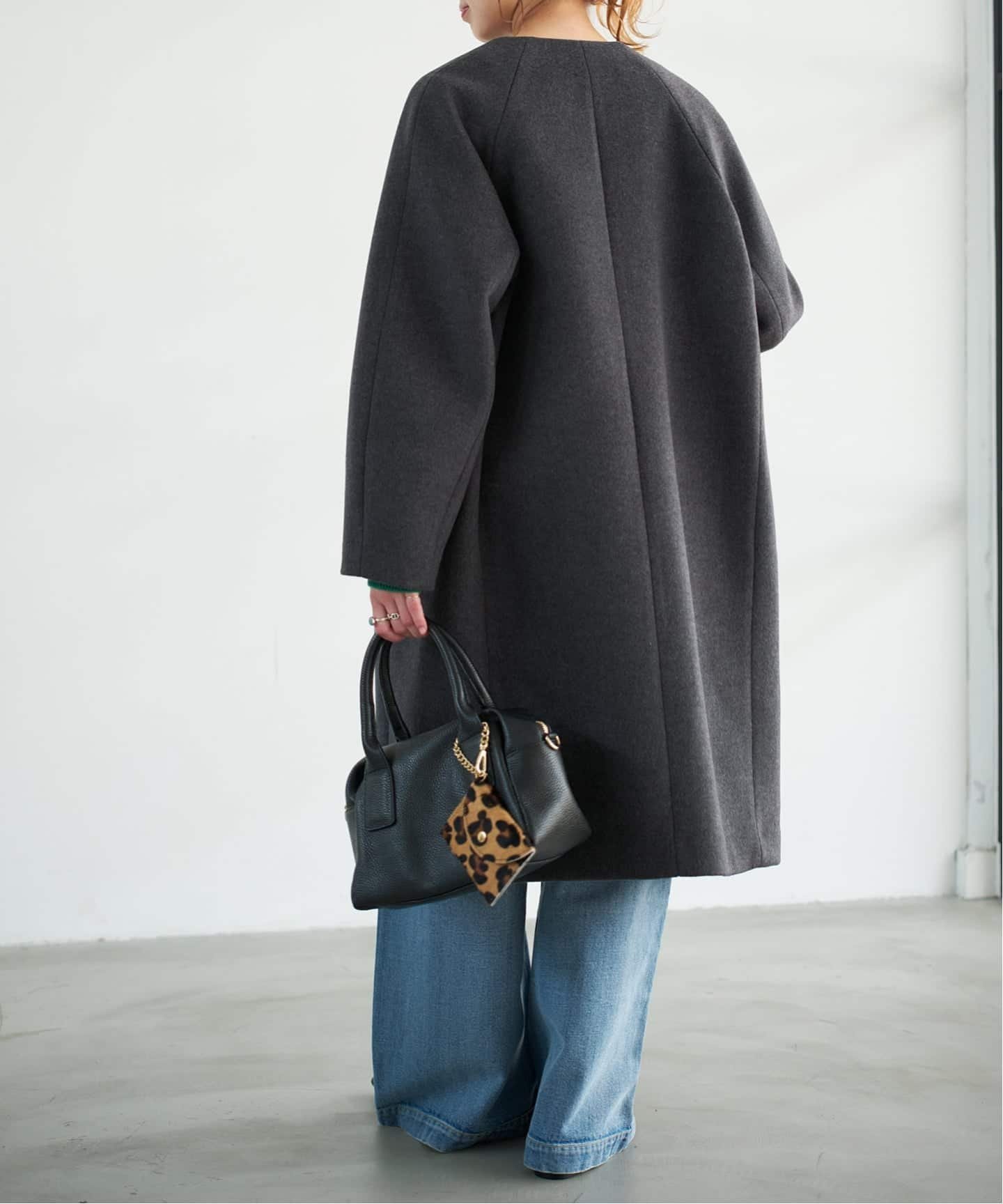 Spick & Span｜S160ビーバーノーカラーコート | Rakuten Fashion(楽天