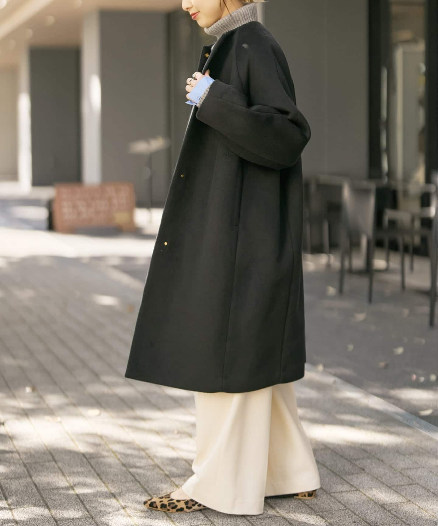 Spick & Span｜S160ビーバーノーカラーコート | Rakuten Fashion(楽天