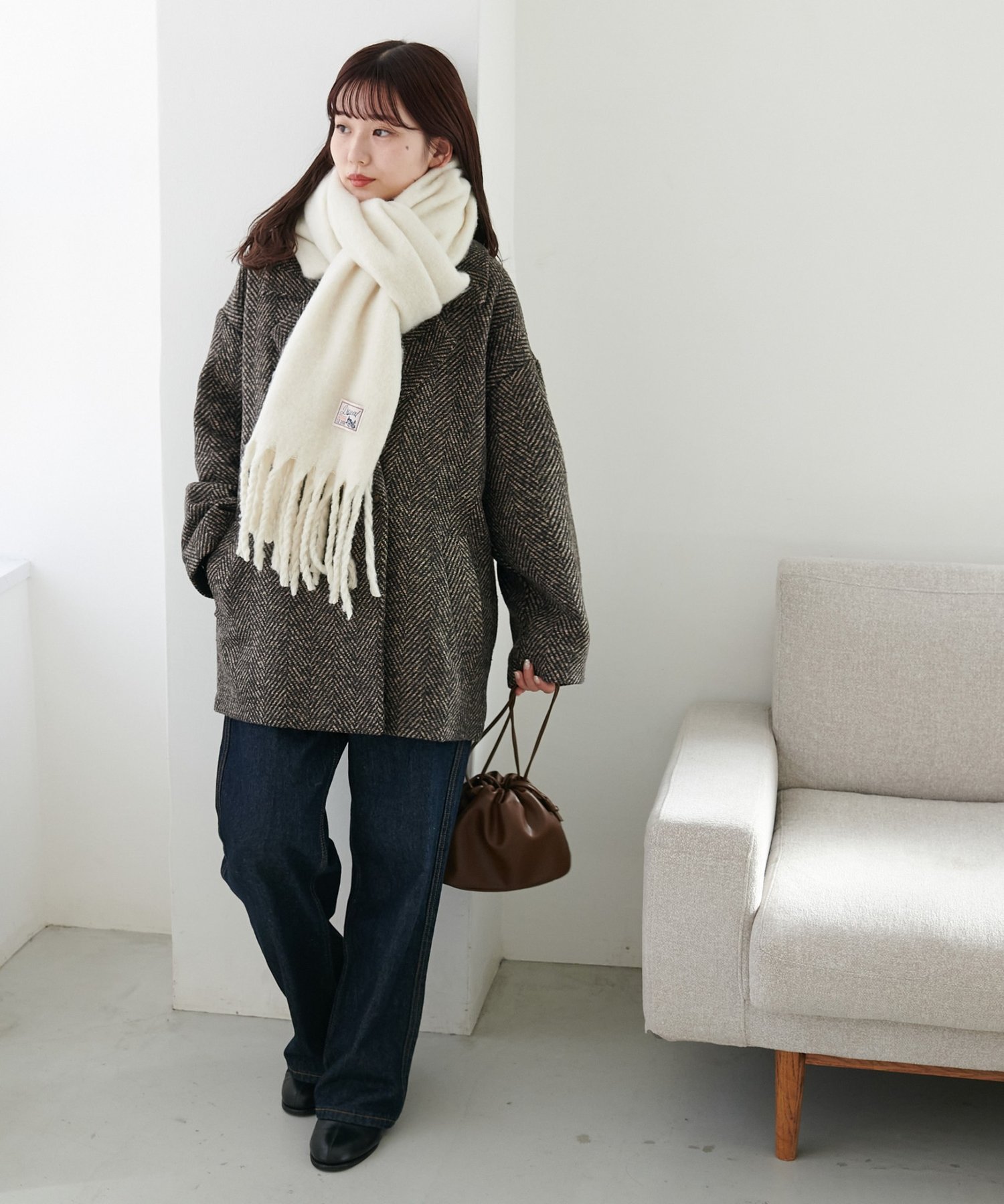 Discoat｜【WEB限定】ヘリンボーンダブルテラージャケット | Rakuten