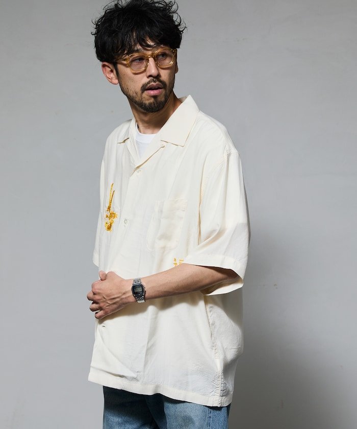 FREAK'S STORE｜レーヨン スーベニアシャツ/ベトジャン刺繍デザイン