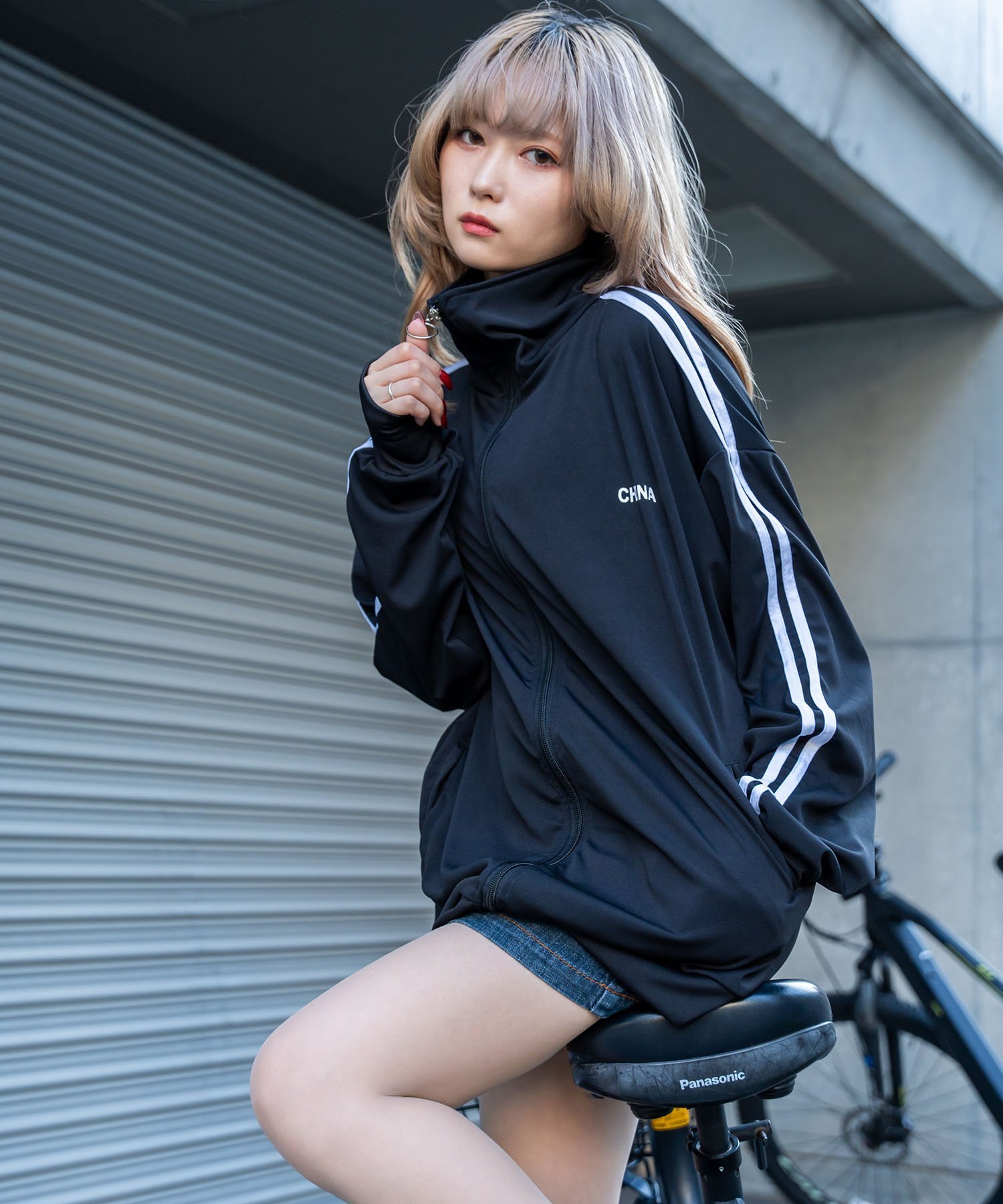 DEVICE｜ダブルライン トラックジャケット トラックトップ ジャージ