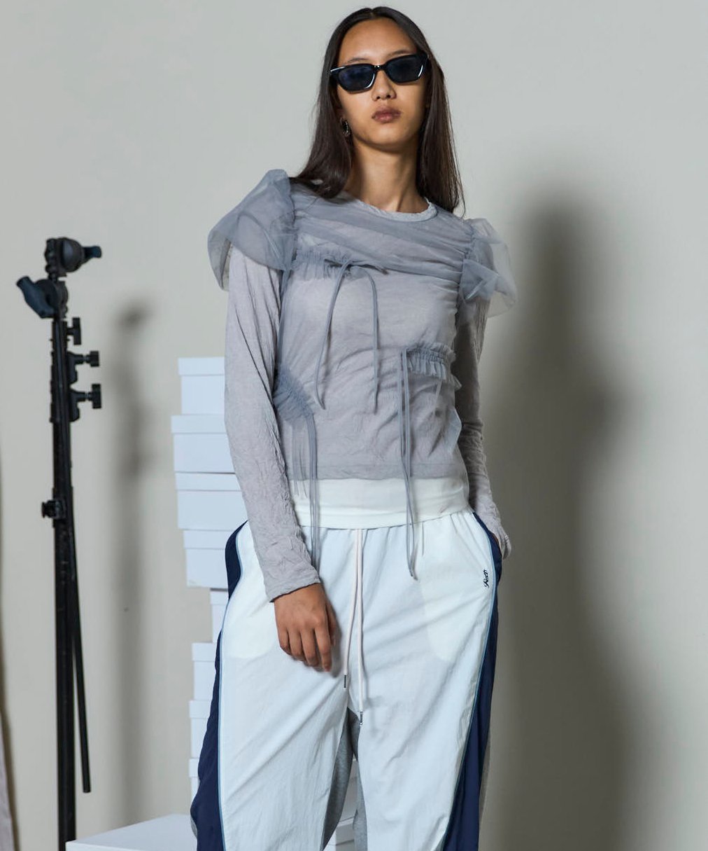 MAISON SPECIAL｜Shirring Mini Puff Sleeve Tops | Rakuten Fashion