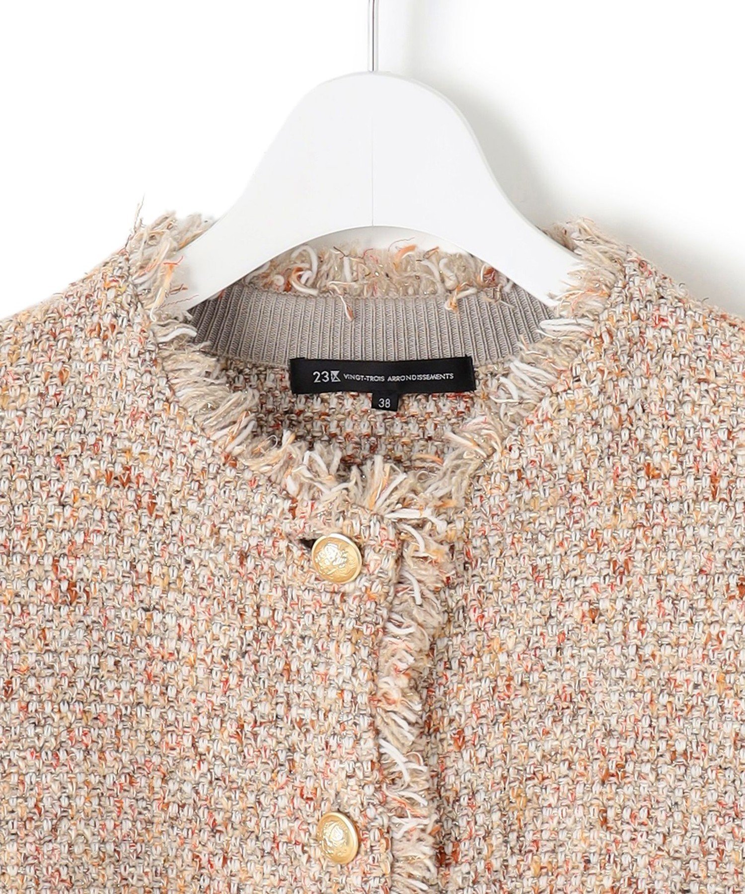 23区｜【見上愛さん着用/新色追加/GLOW掲載】ツイード ニット