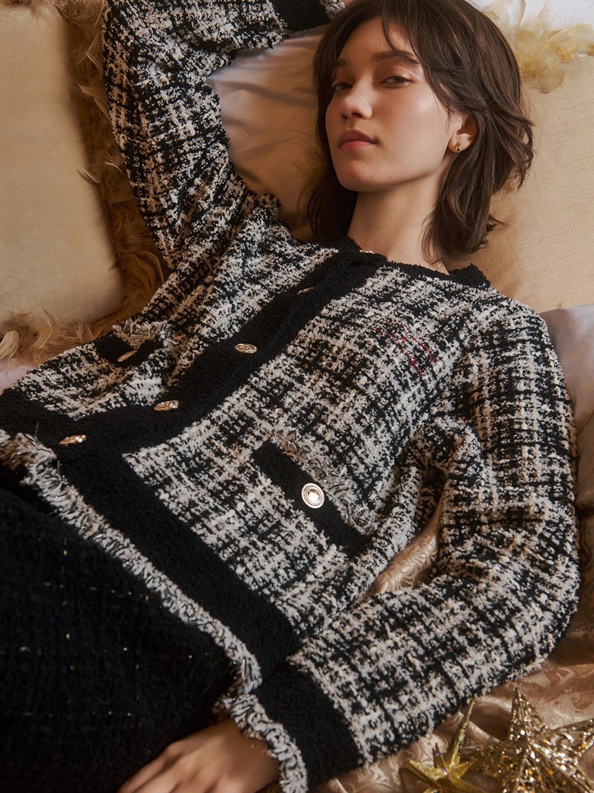 gelato pique｜【JOEL ROBUCHON】ツイードモコクルーネック