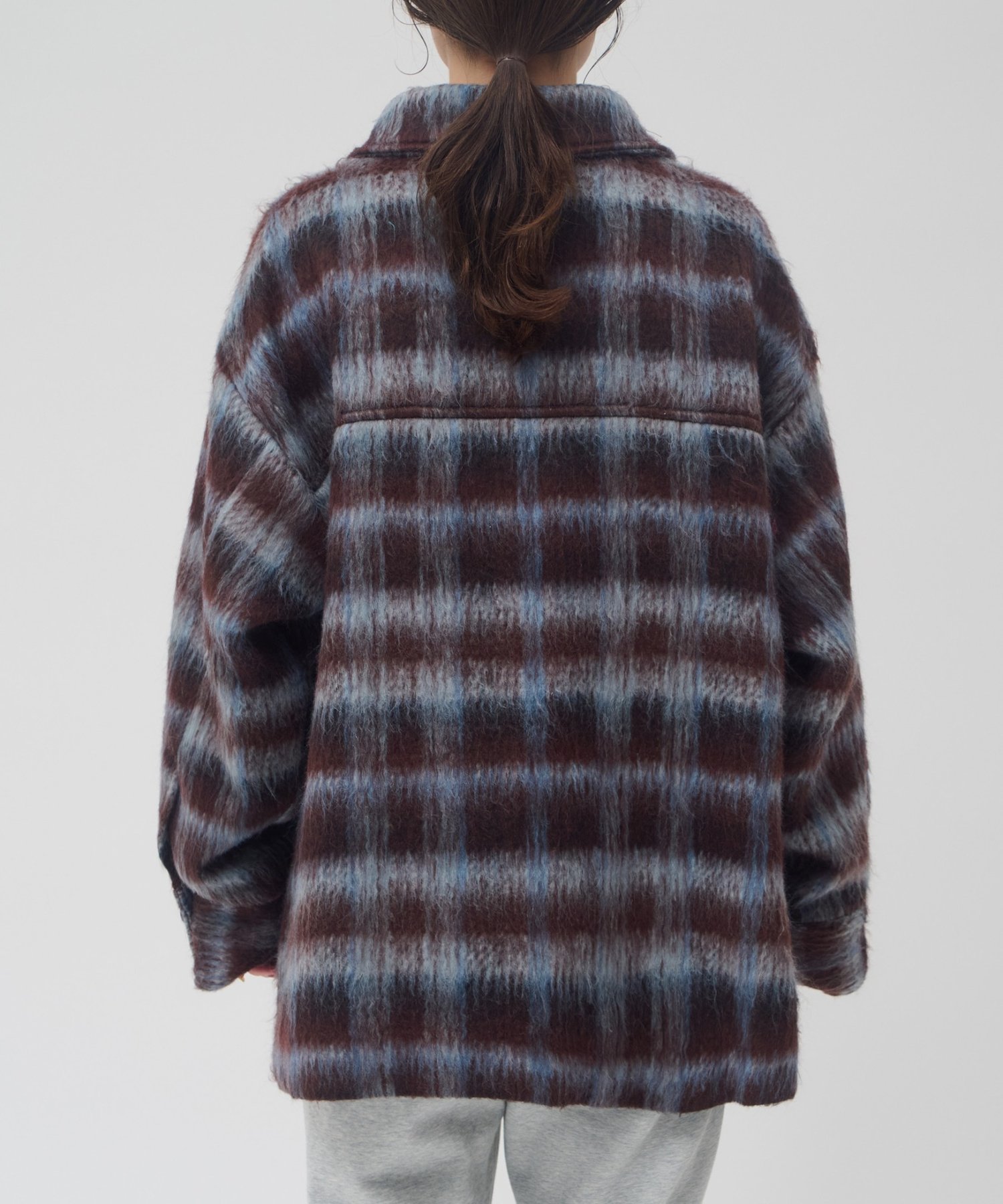 Discoat｜【umm./特別感ある一着】チェックシャギーコート | Rakuten