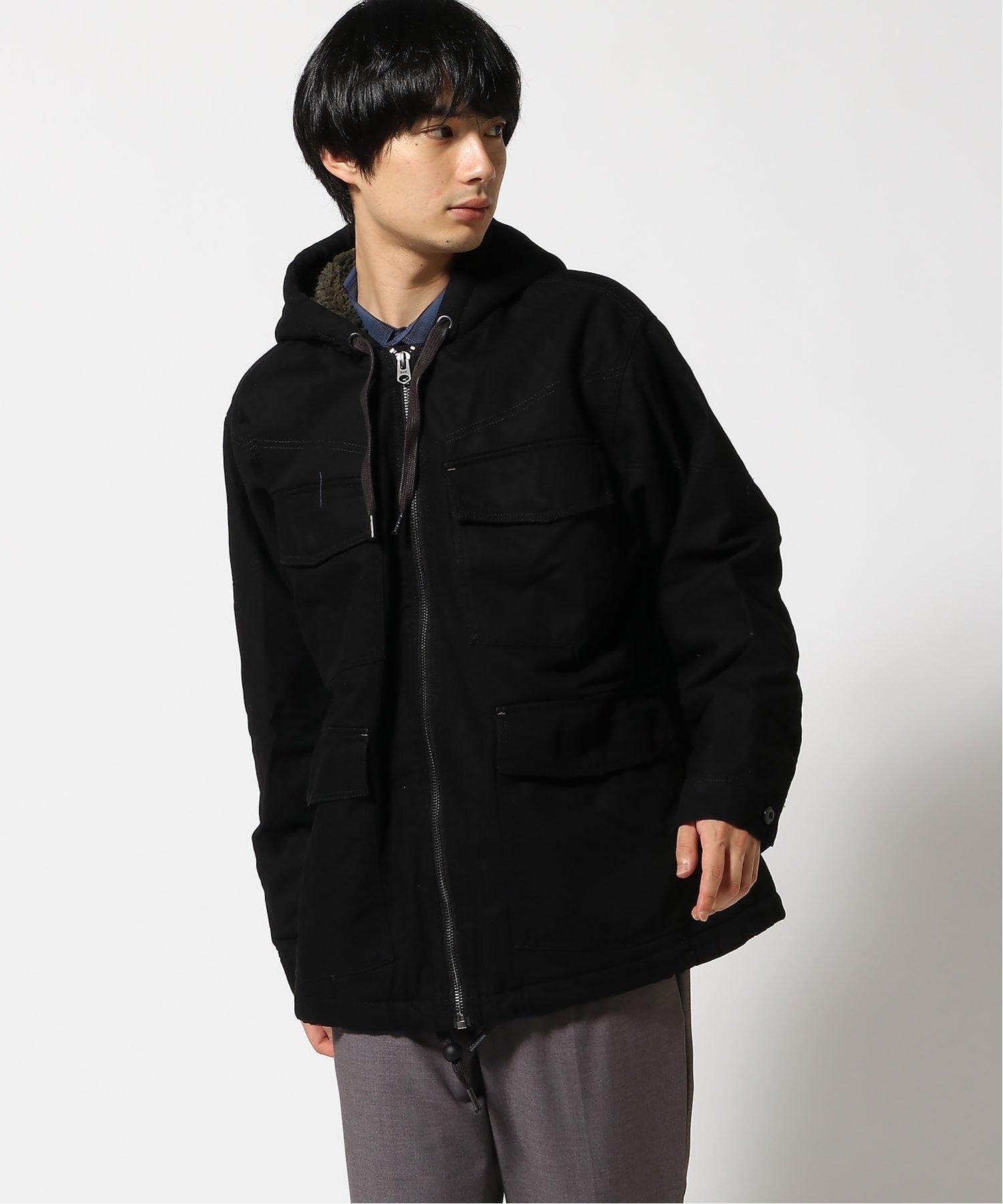 G-Star RAW｜【公式ショップ】HOODED SHERPA JACKET/ボアパーカー