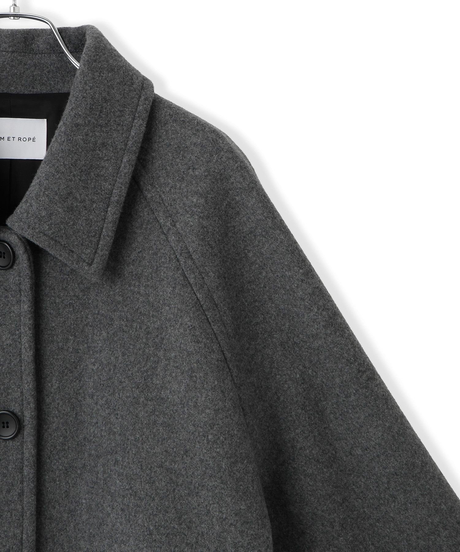 ADAM ET ROPE'｜Super140'sメルトンシャツコート | Rakuten Fashion