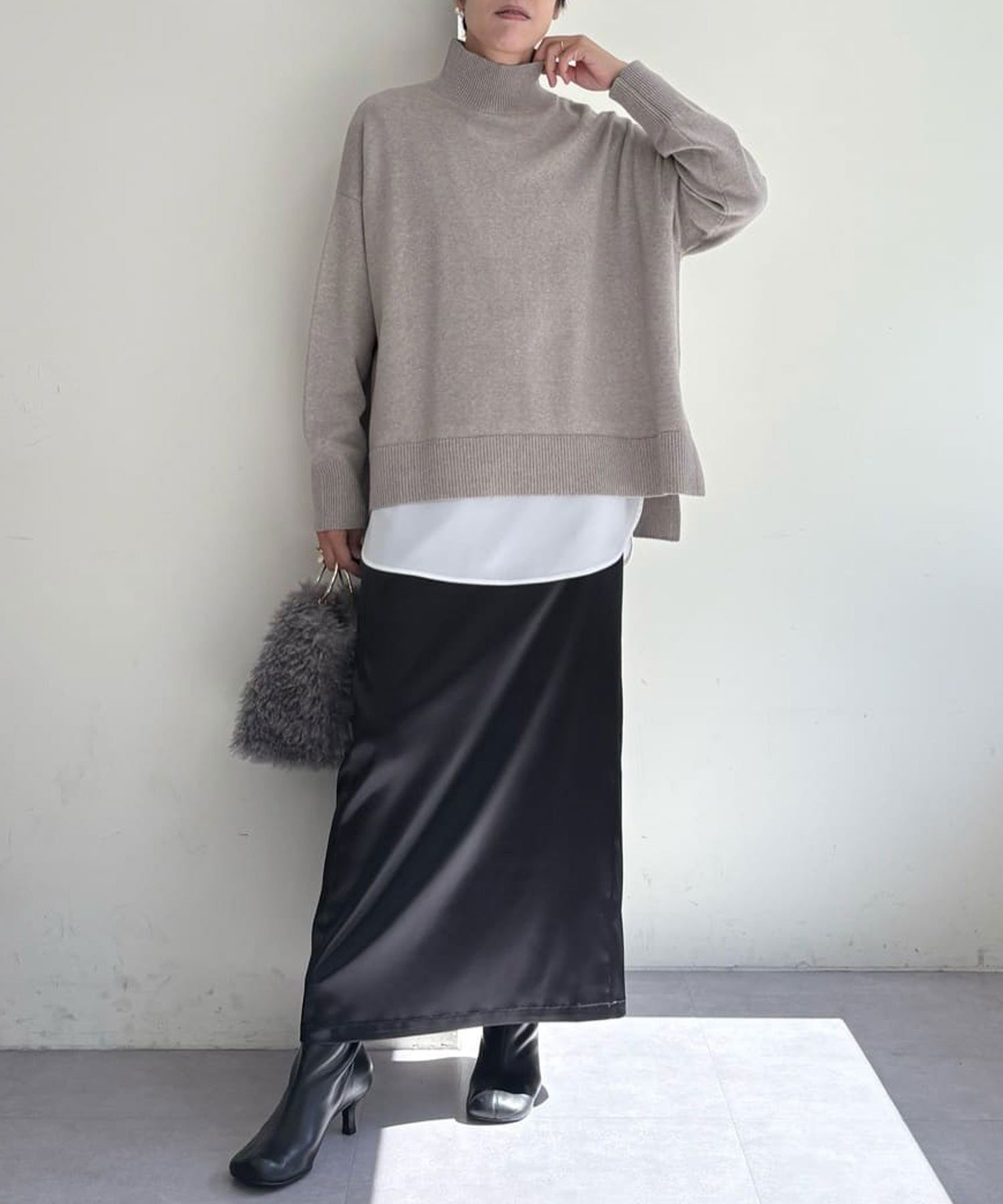 GALLARDAGALANTE｜【手洗い可】【全骨格対応】オーバータートルニット