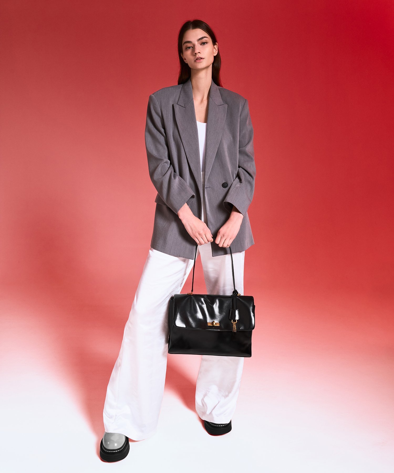 CHARLES & KEITH｜Kerry ケリー トップハンドルサッチェルバッグ