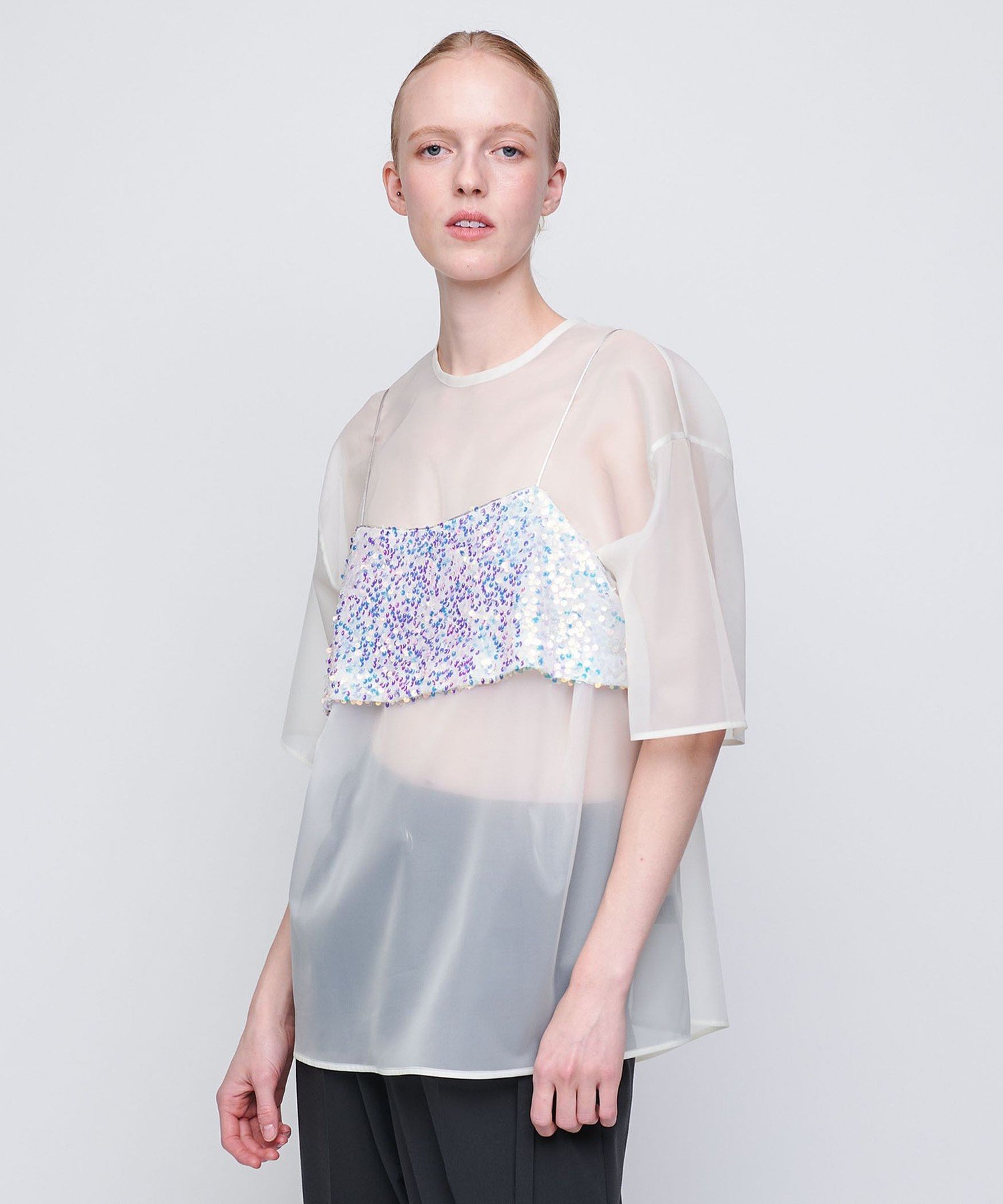 AEWEN MATOPH シャーリングキャミソール AEWEN MATOPH（イウエン マトフ）の「＜AEWEN MATOPH＞ポリエステル