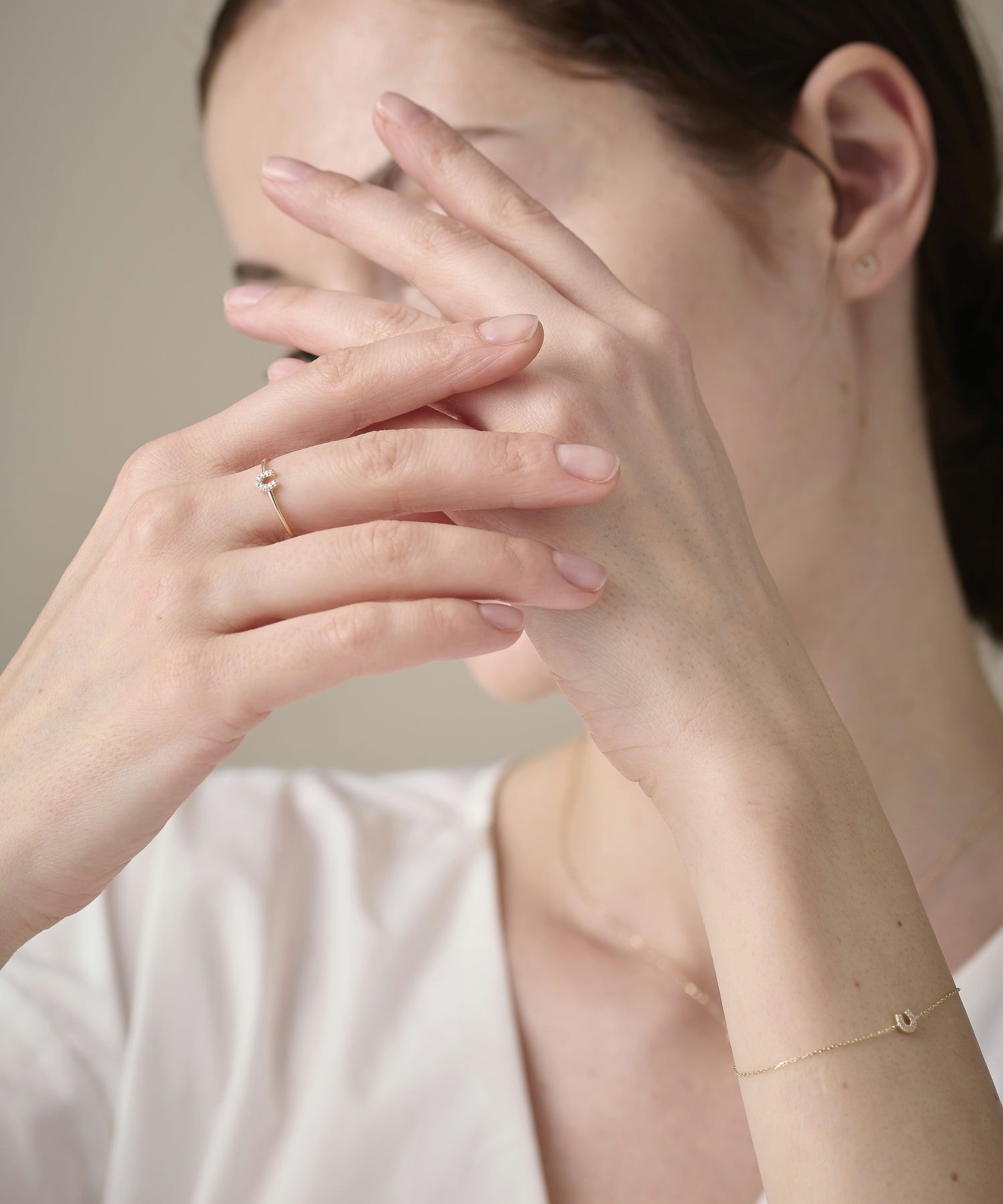 ete｜K10YG ダイヤモンド ホースシュー リング | Rakuten Fashion(楽天