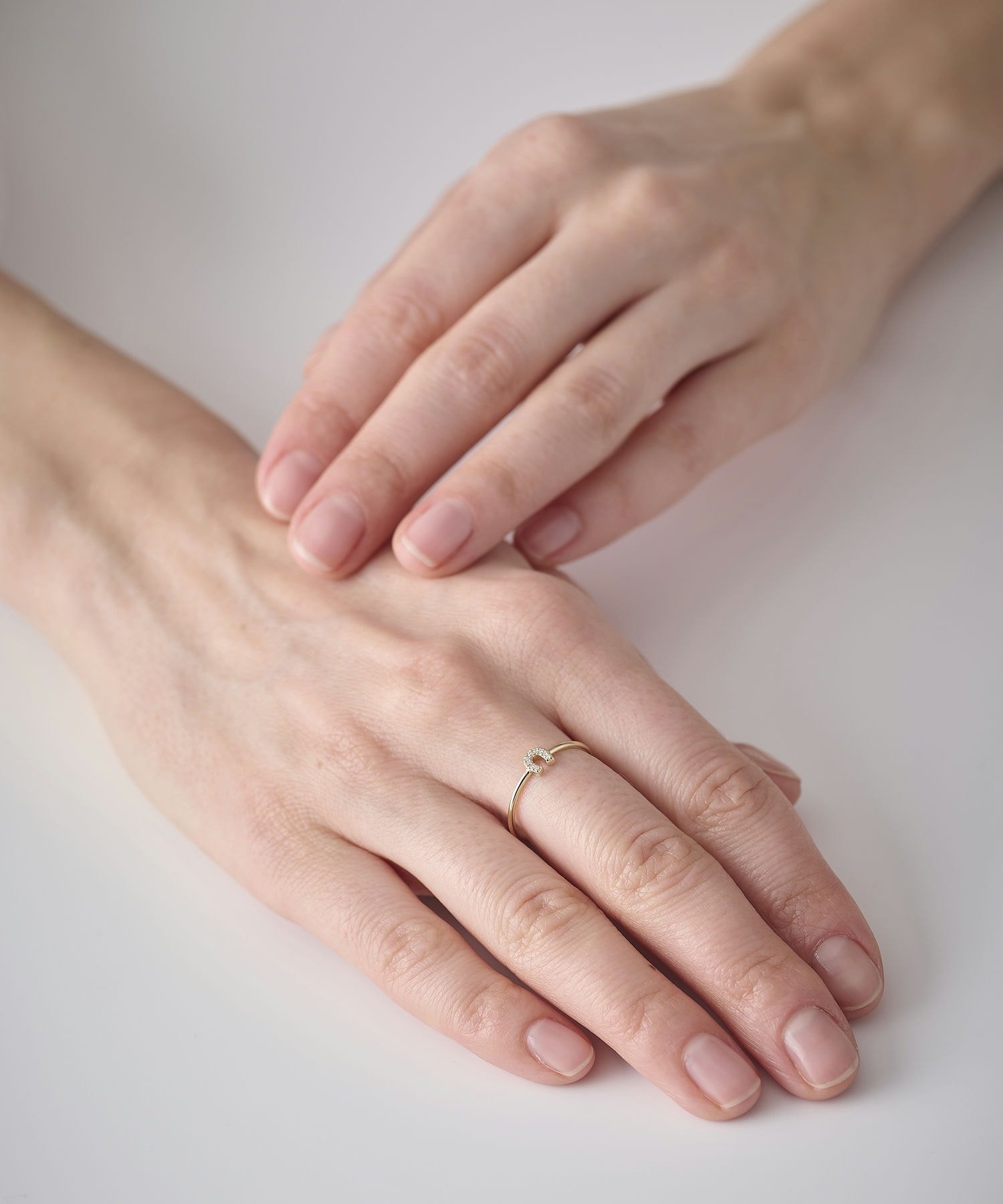 ete｜K10YG ダイヤモンド ホースシュー リング | Rakuten Fashion(楽天