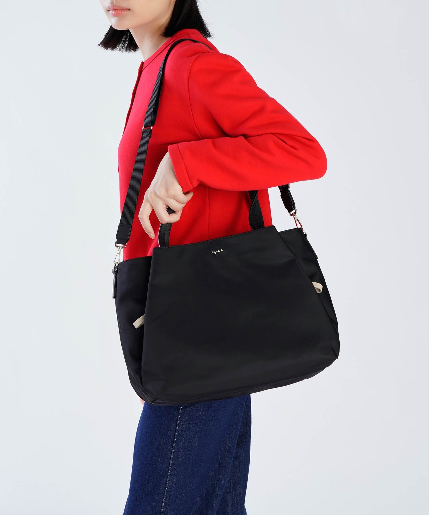 agnes b.｜ナイロン ラージ トートバッグ OAS14-01 | Rakuten Fashion