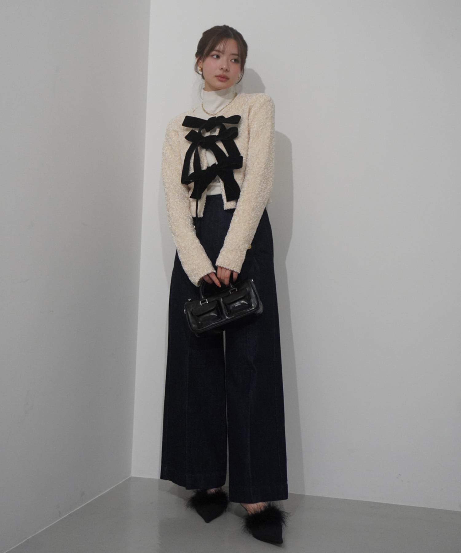 EIMY ISTOIRE｜フロントリボンニットトップス | Rakuten Fashion(楽天