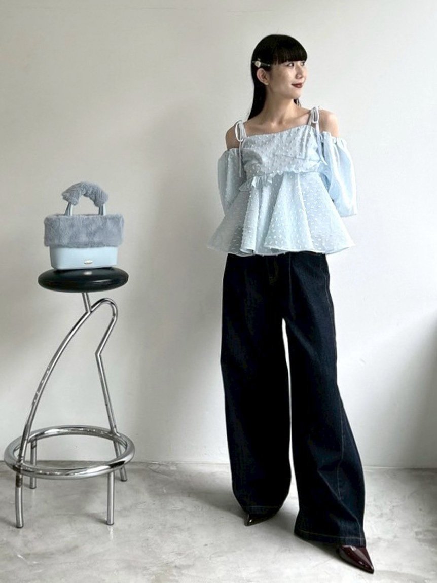 LILY BROWN｜3wayジャガードペプラムビスチェ | Rakuten Fashion(楽天