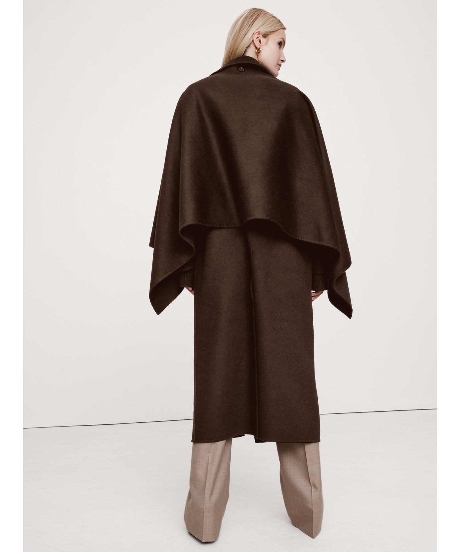 BANANA REPUBLIC｜(W)オーバーサイズ ダブルフェイス スカーフコート