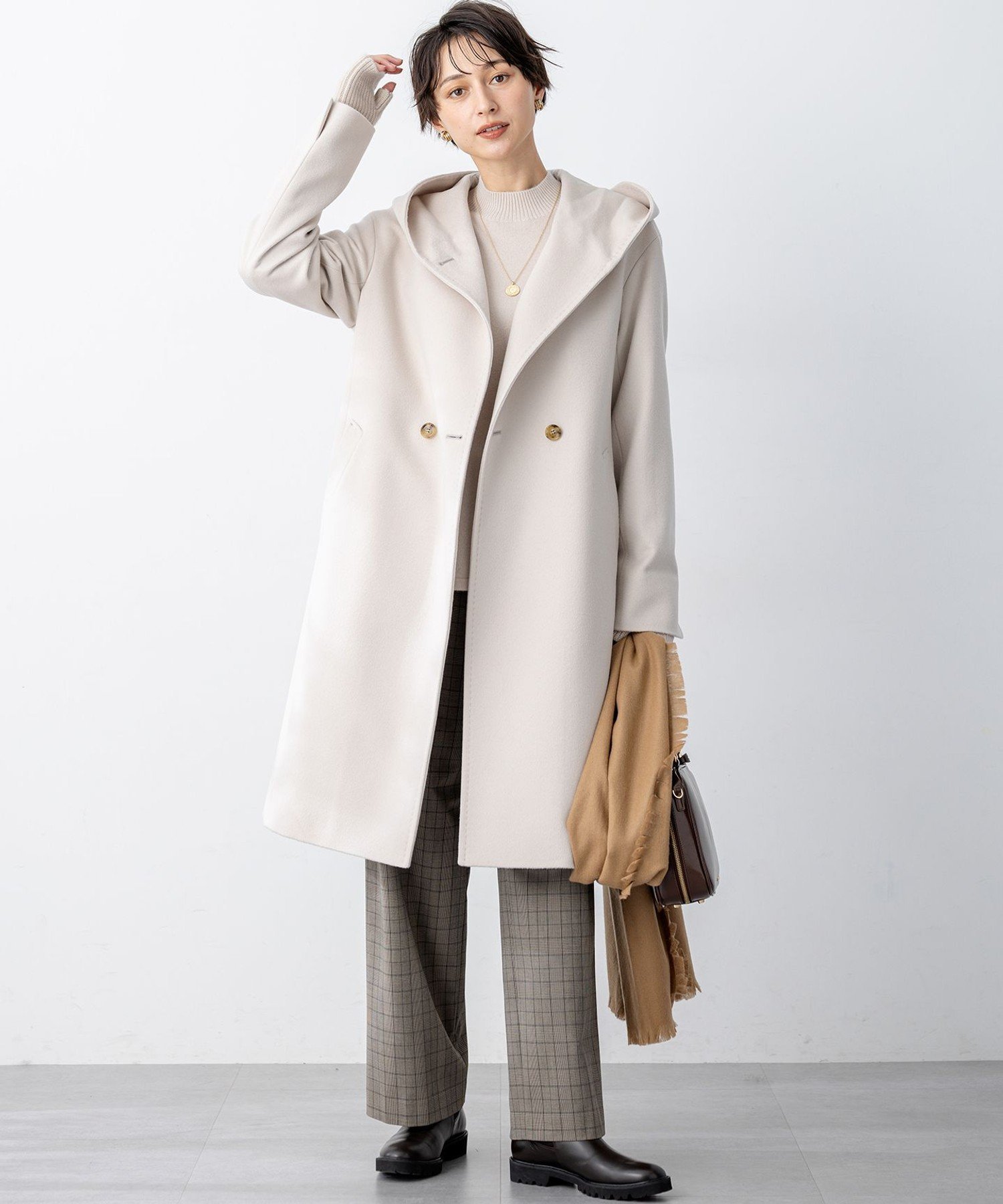 23区｜ウールカシミヤビーバー フーデット コート | Rakuten Fashion