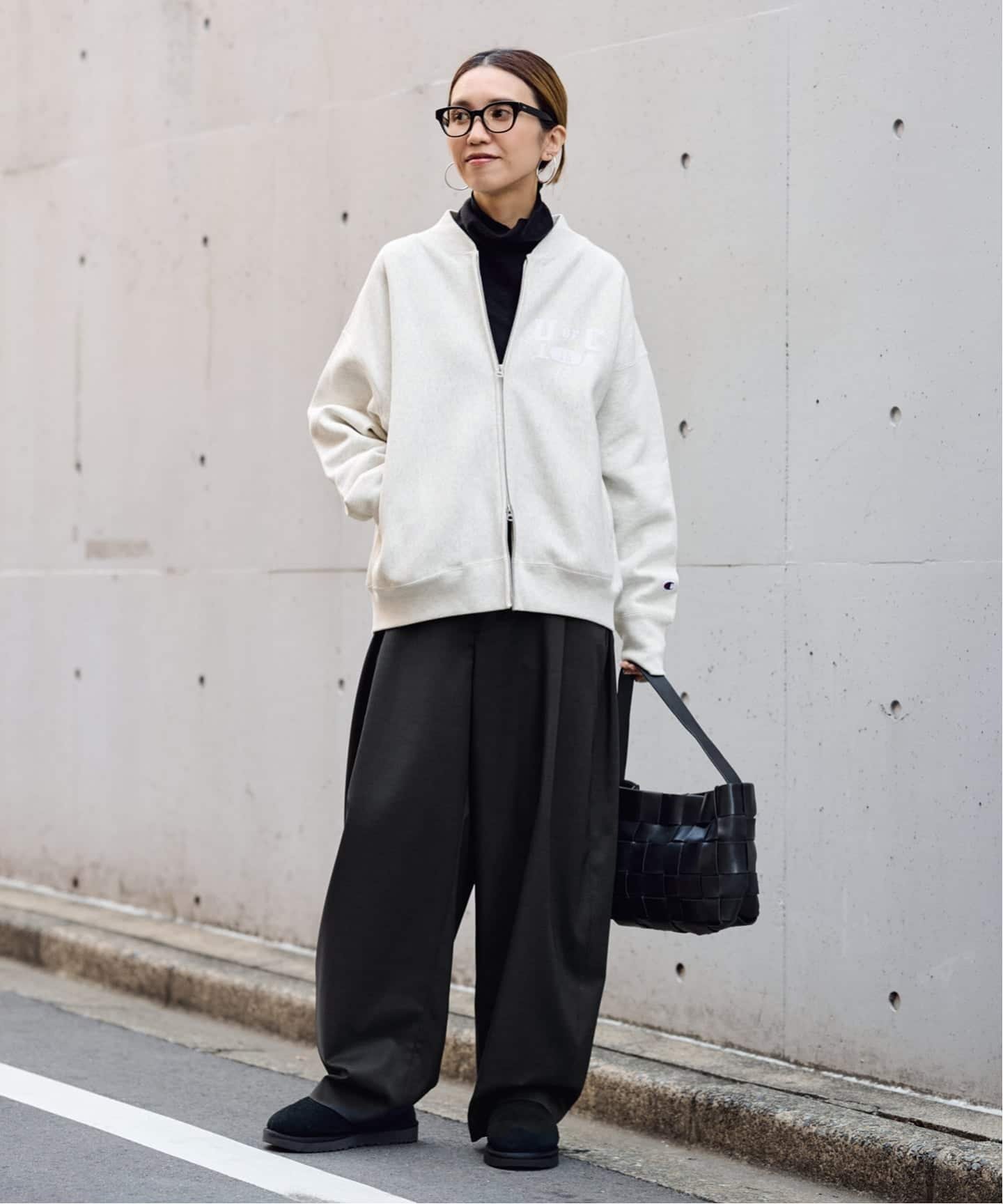 FRAMeWORK｜Champion 別注リバースウィーブフルジップパーカー