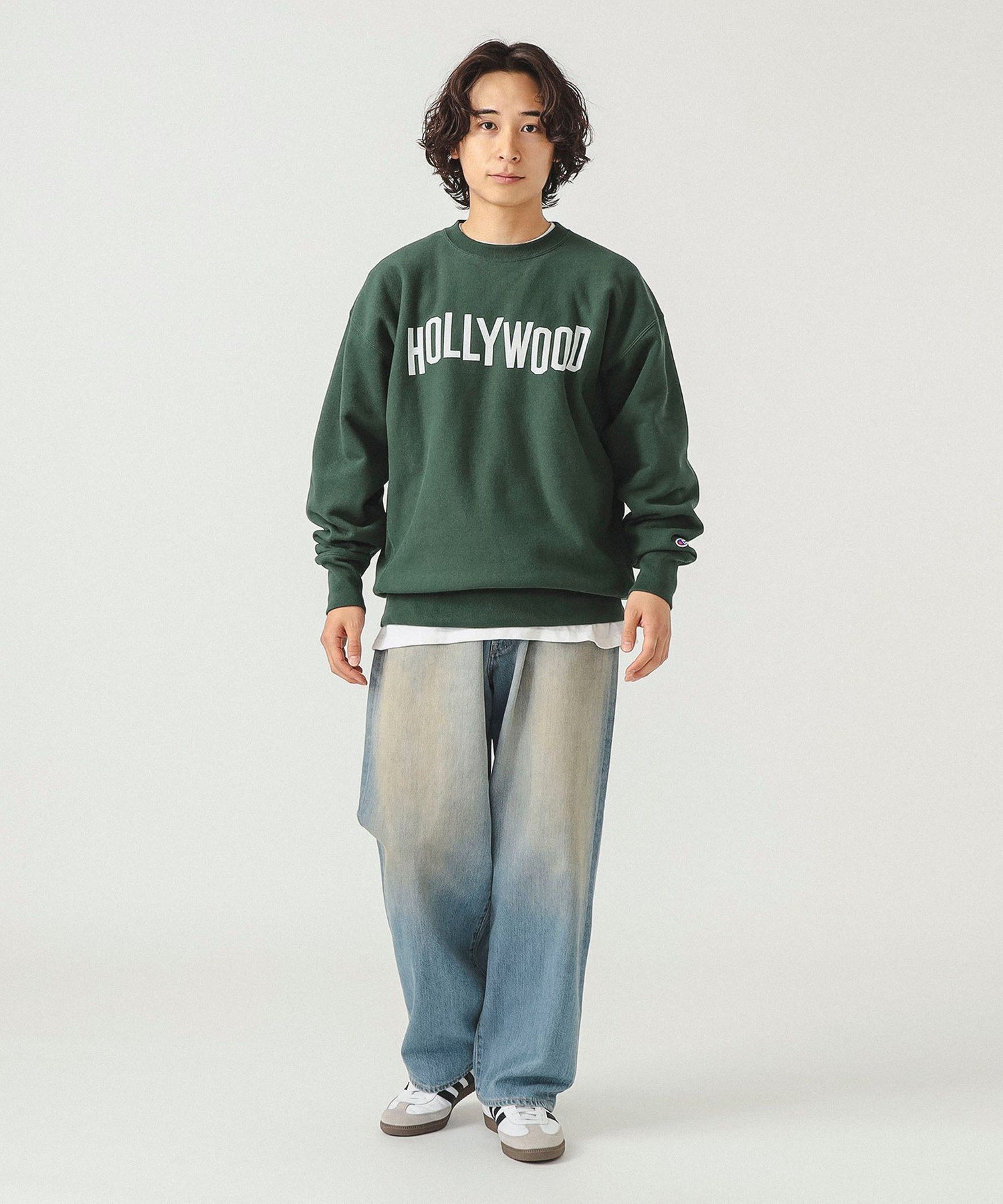 BEAMS MEN｜【別注】Champion / リバースウィーブ(R) シティ クルー