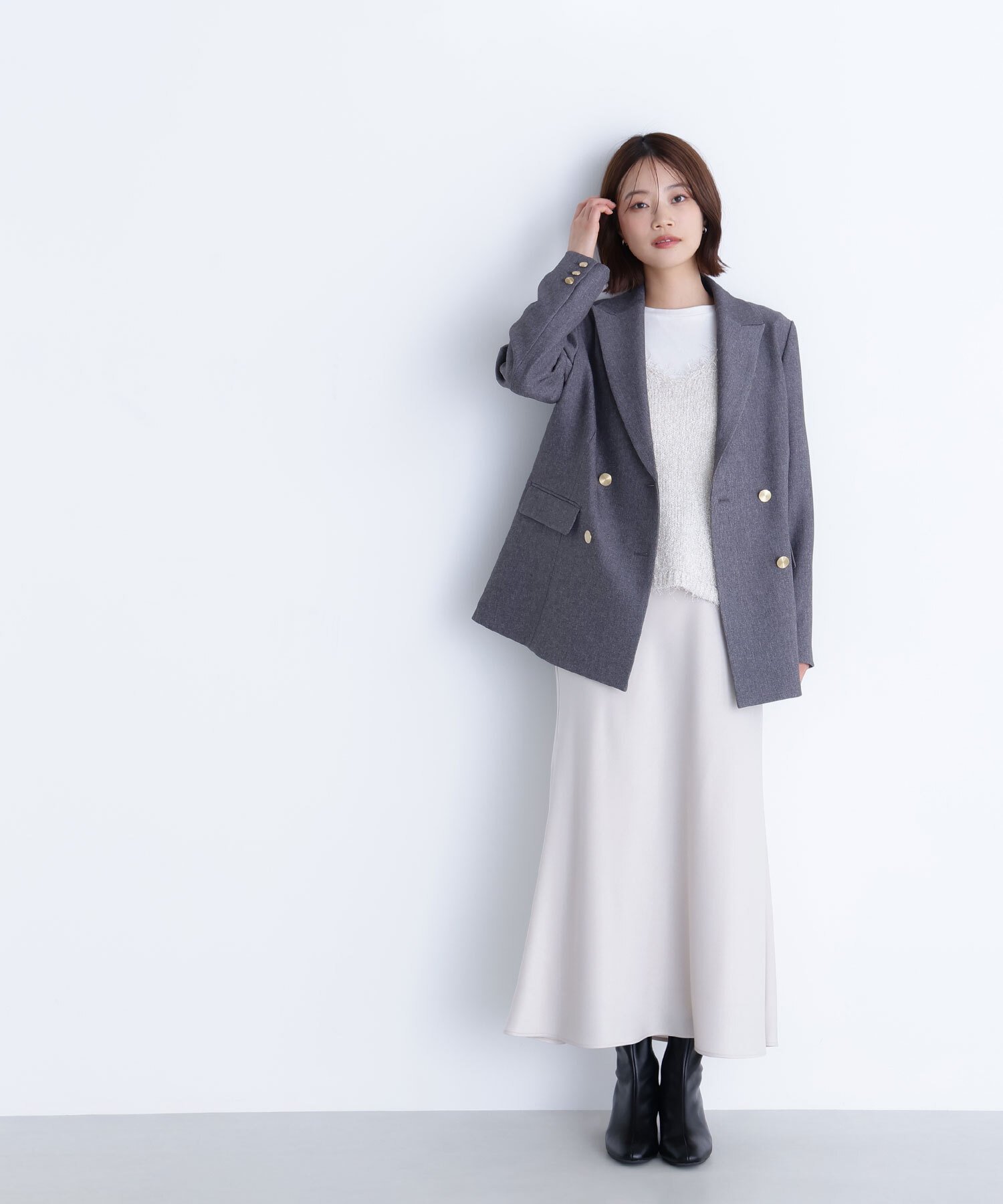 NATURAL BEAUTY BASIC｜ダブルブレストボクシージャケット | Rakuten