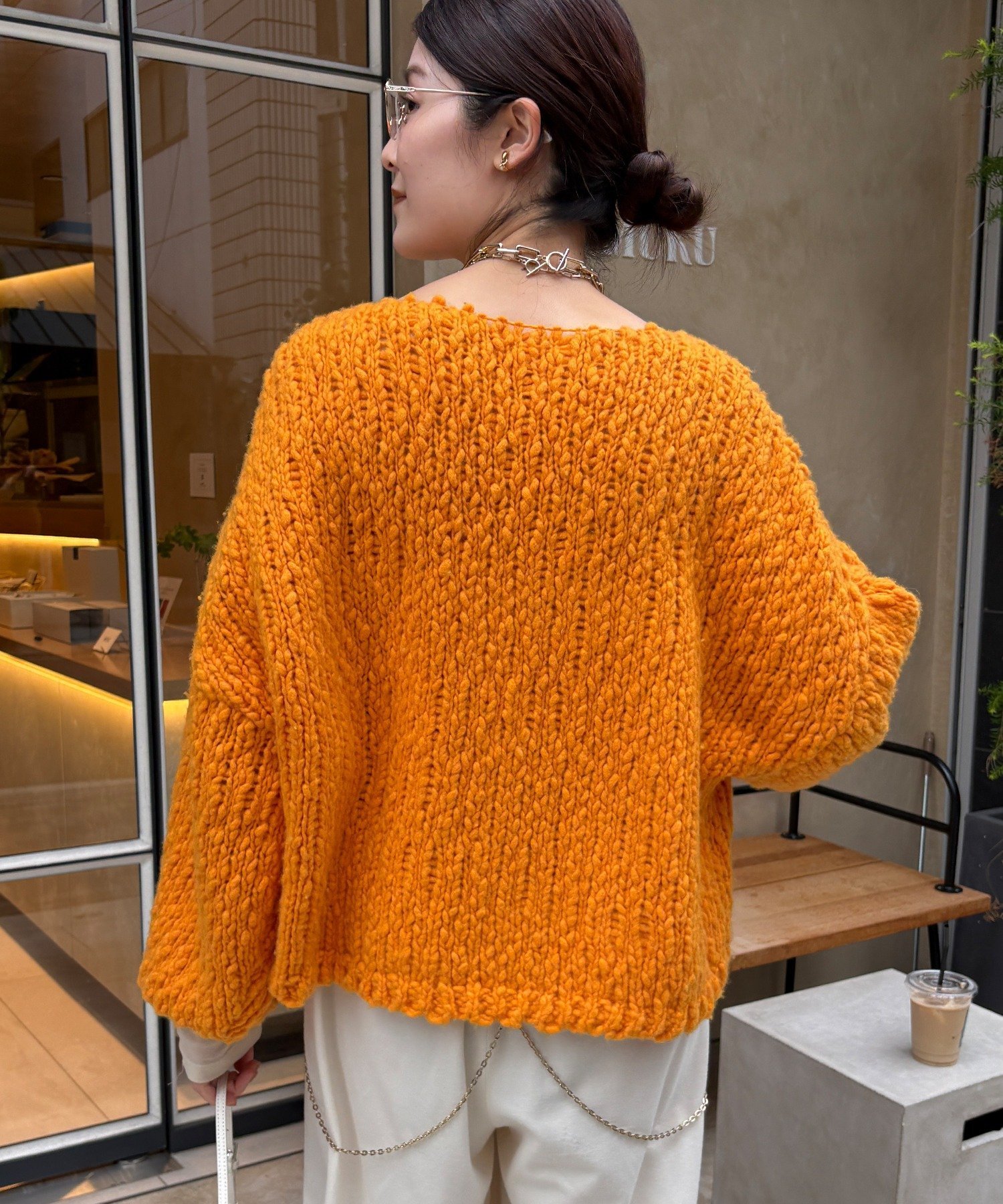 DOUDOU｜ウールスラブロービングニット | Rakuten Fashion(楽天