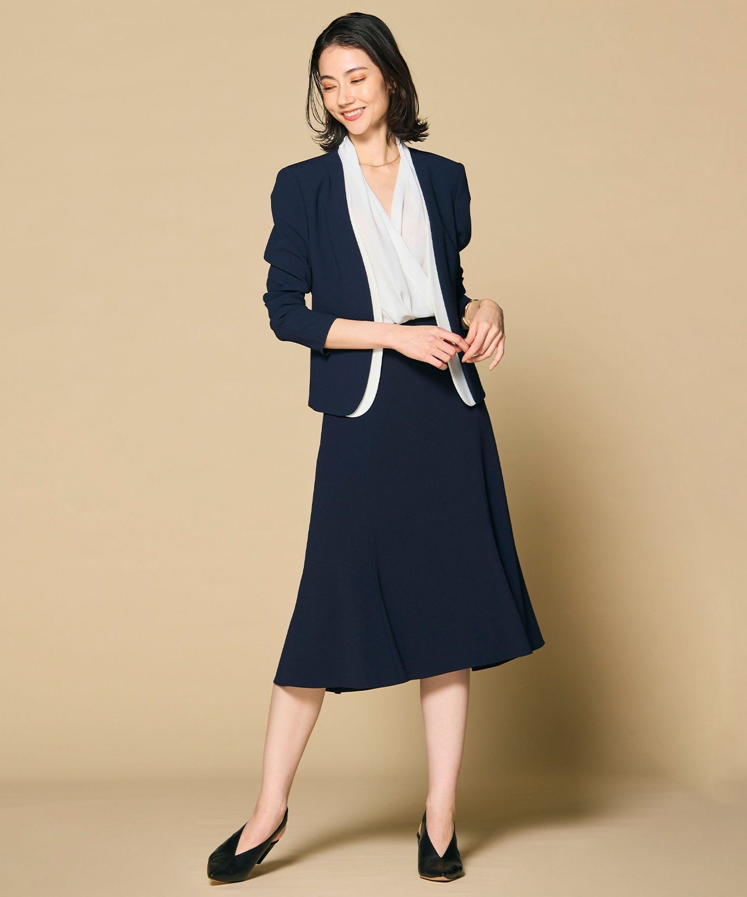 BEIGE,｜CINDY / ダブルカラージャケット | Rakuten Fashion(楽天