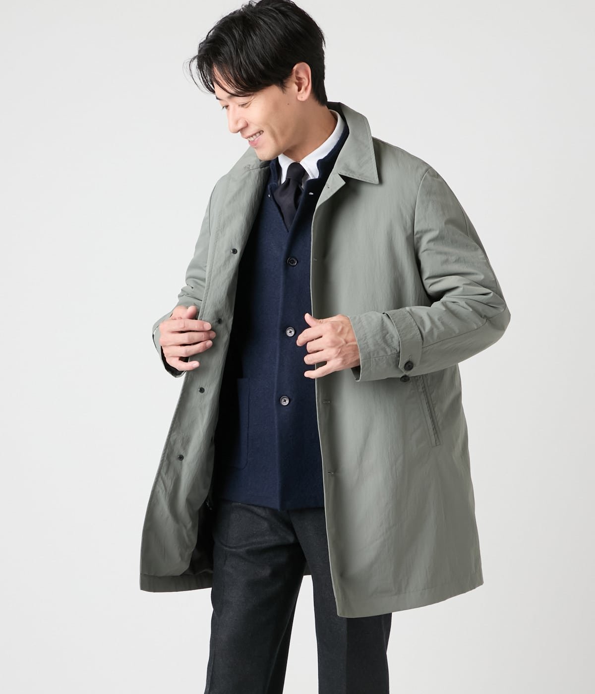 NEWYORKER｜【撥水】ザックナイロン ステンカラーコート | Rakuten