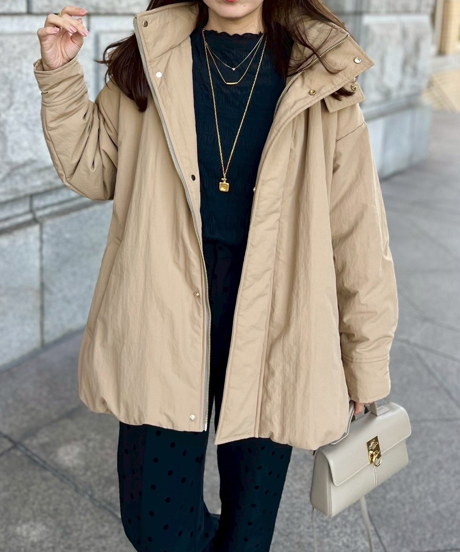 STYLEDOOR｜3wayパファーフレアオーバーコート | Rakuten Fashion(楽天