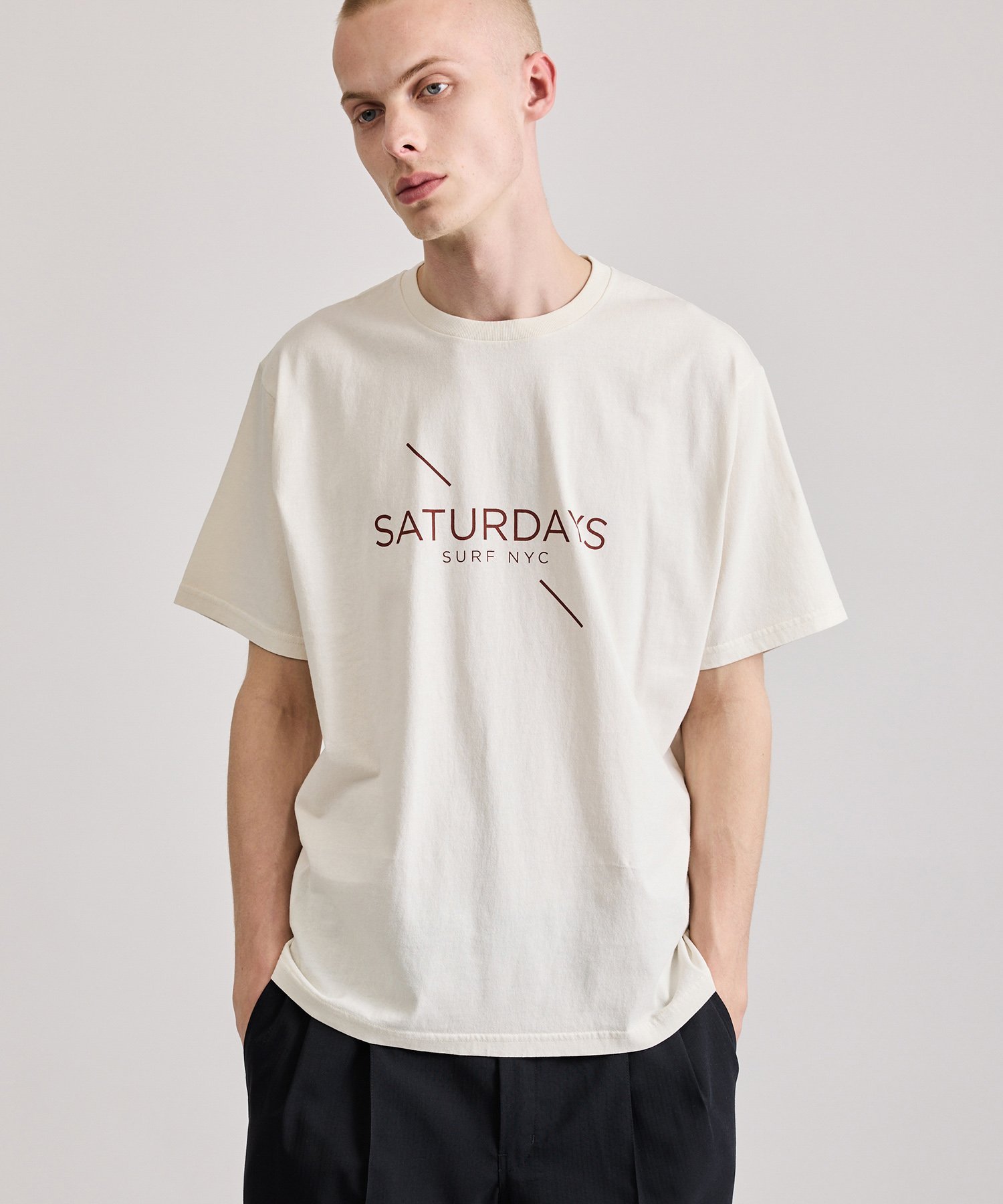 Saturdays NYC｜Pigment Dyed Surf SS Tee | Rakuten Fashion(楽天