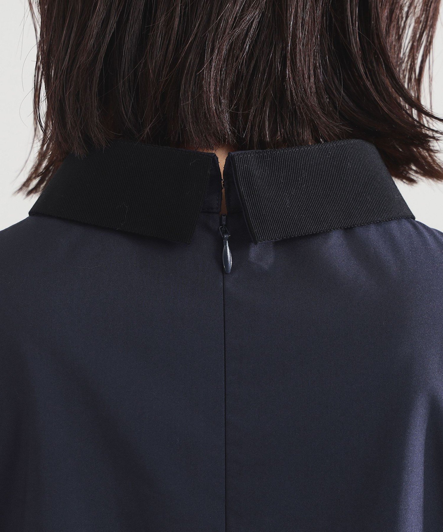 Demi-Luxe BEAMS｜【手洗い可能】グログラン カラー ブラウス ビームス