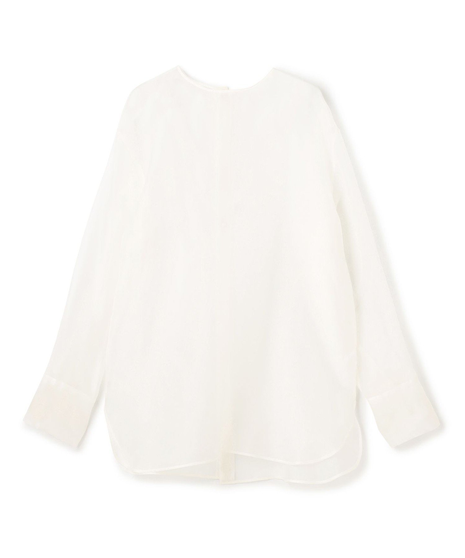 BEIGE,｜ERICA / シルクシースルークルーネックブラウス | Rakuten