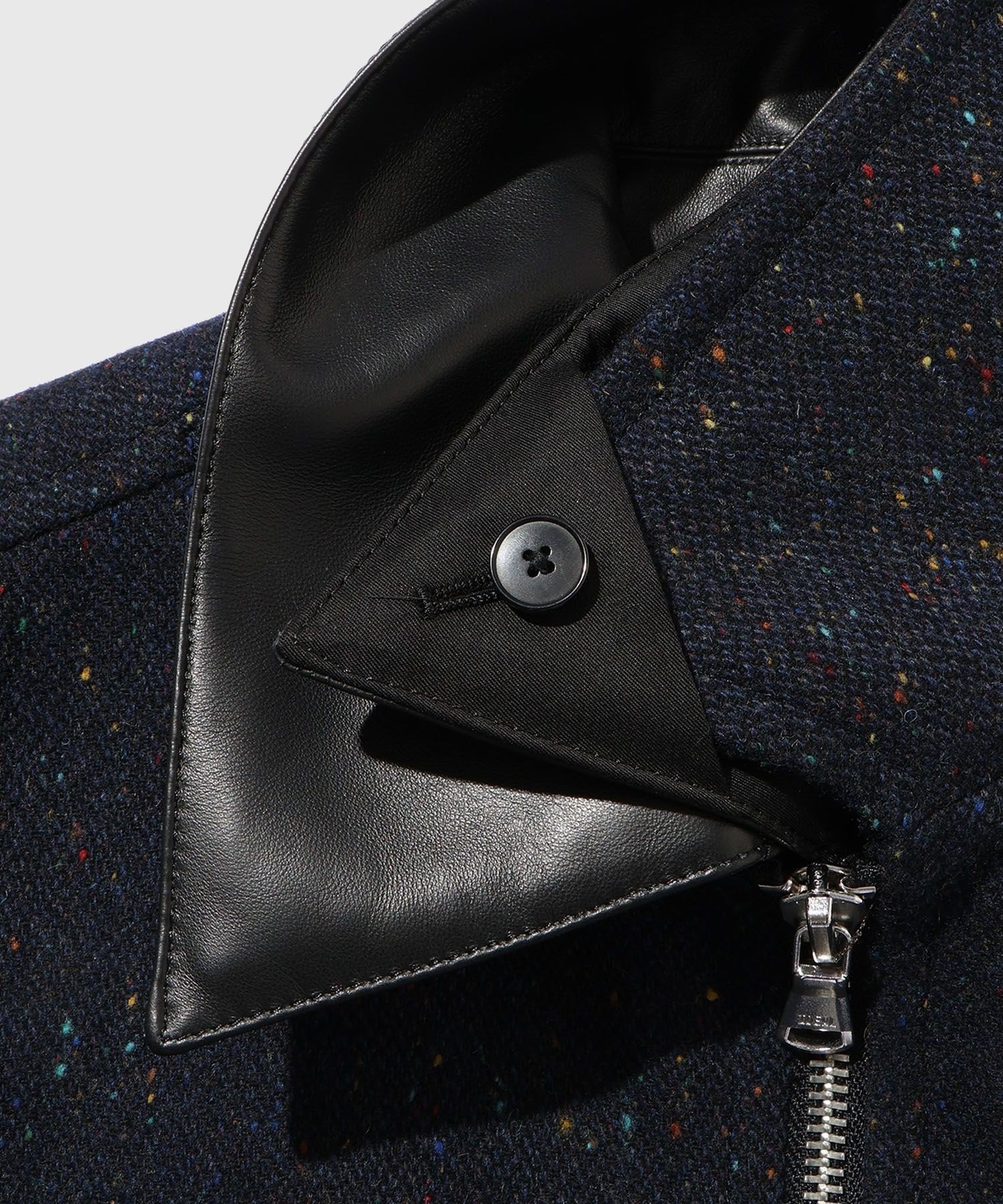 ADAM ET ROPE'｜ネップツイード ライダースジャケット | Rakuten