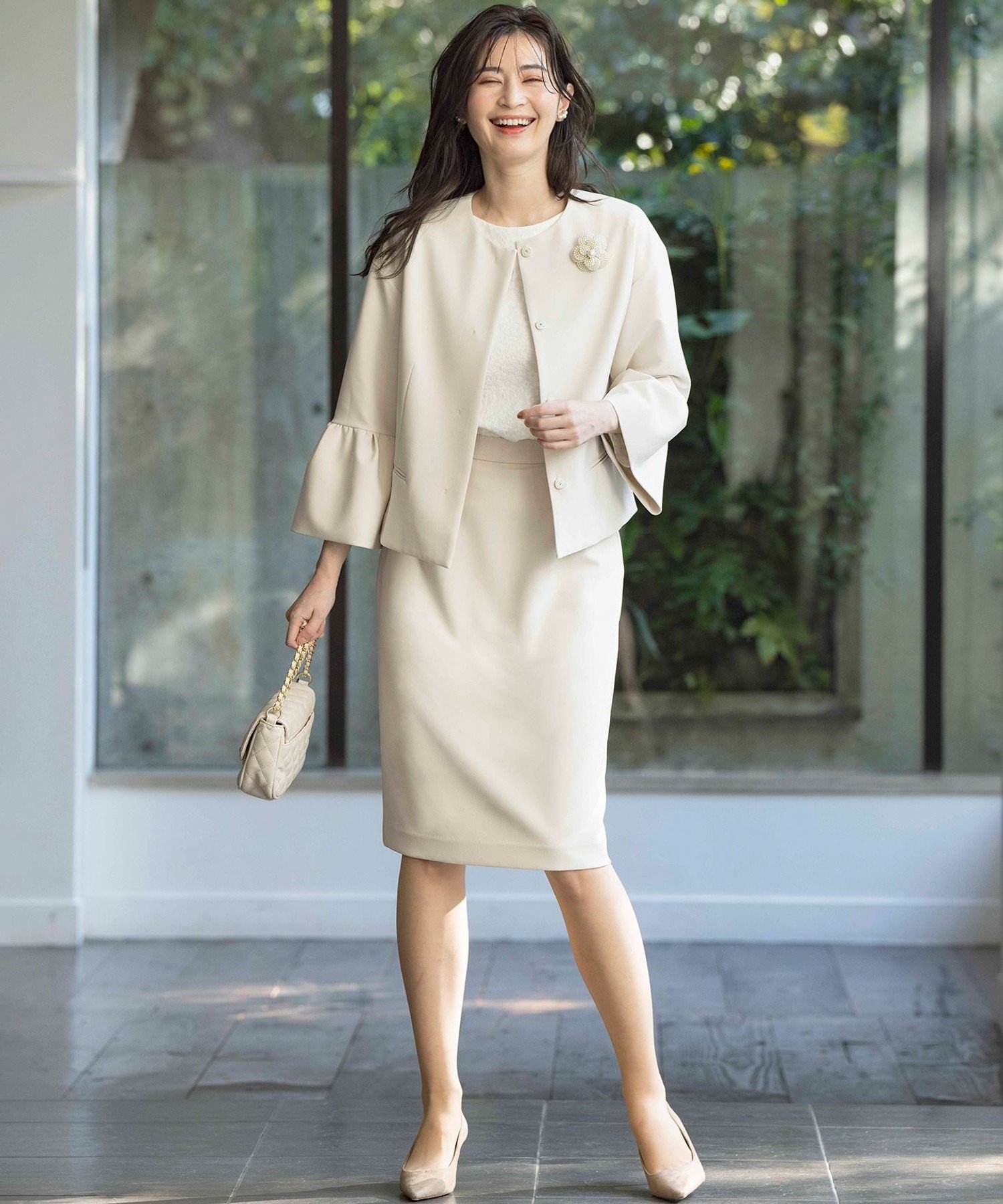 組曲｜【KUMIKYOKU NAVY】コンフォータブルドレープ ジャケット